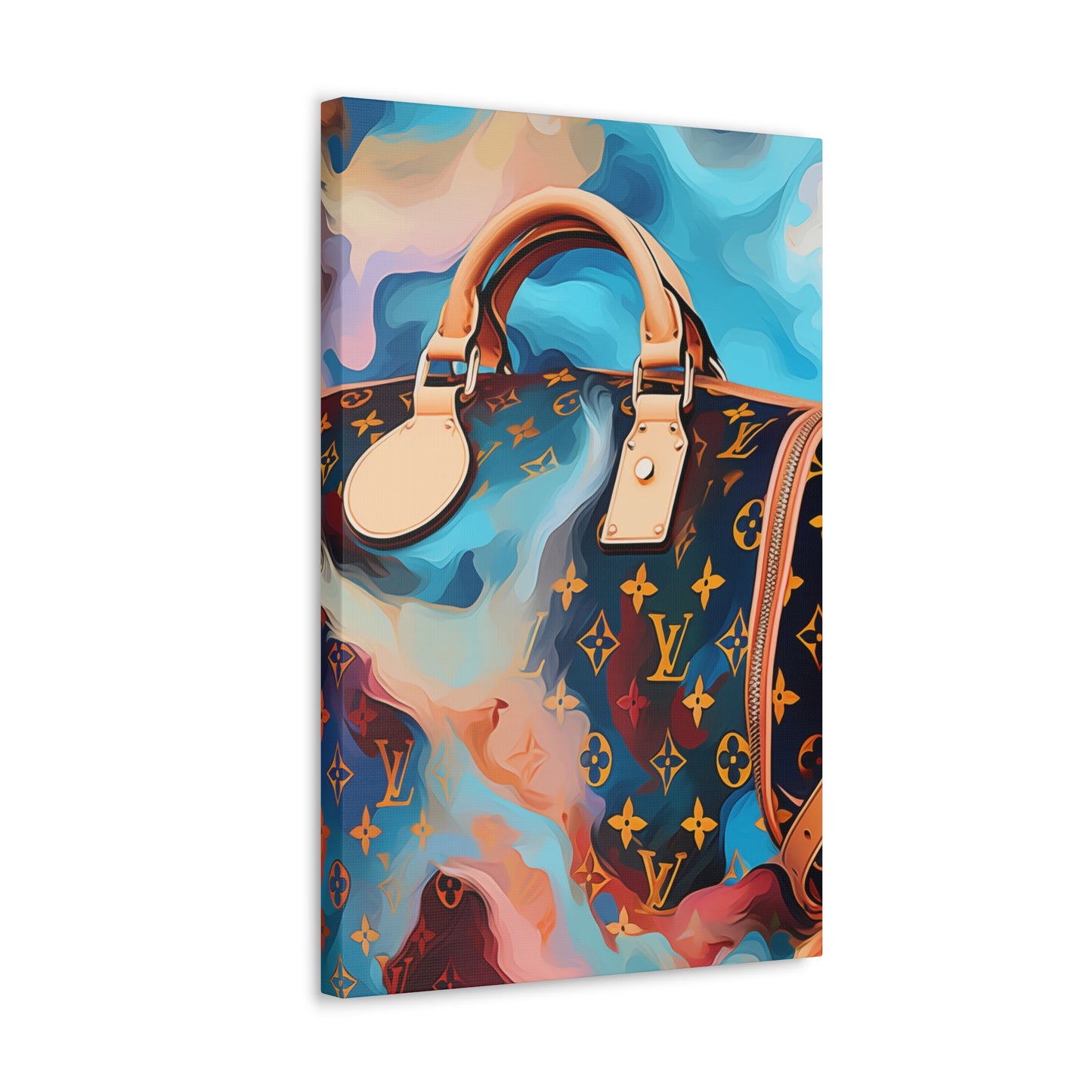 Canvas Gallery Wrap - LV Designer Inspired Wall Art - Abstract