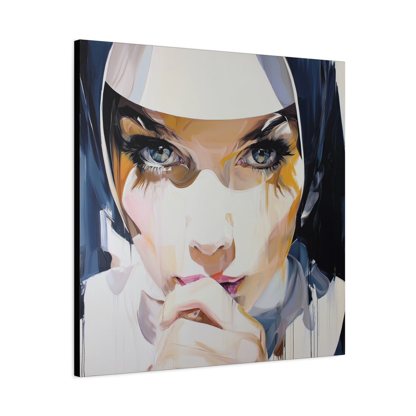 Gallery Wrapped Canvas, Habits and Heresy Art Canvas, Naughty Nuns Art Canvas – Sister Amara