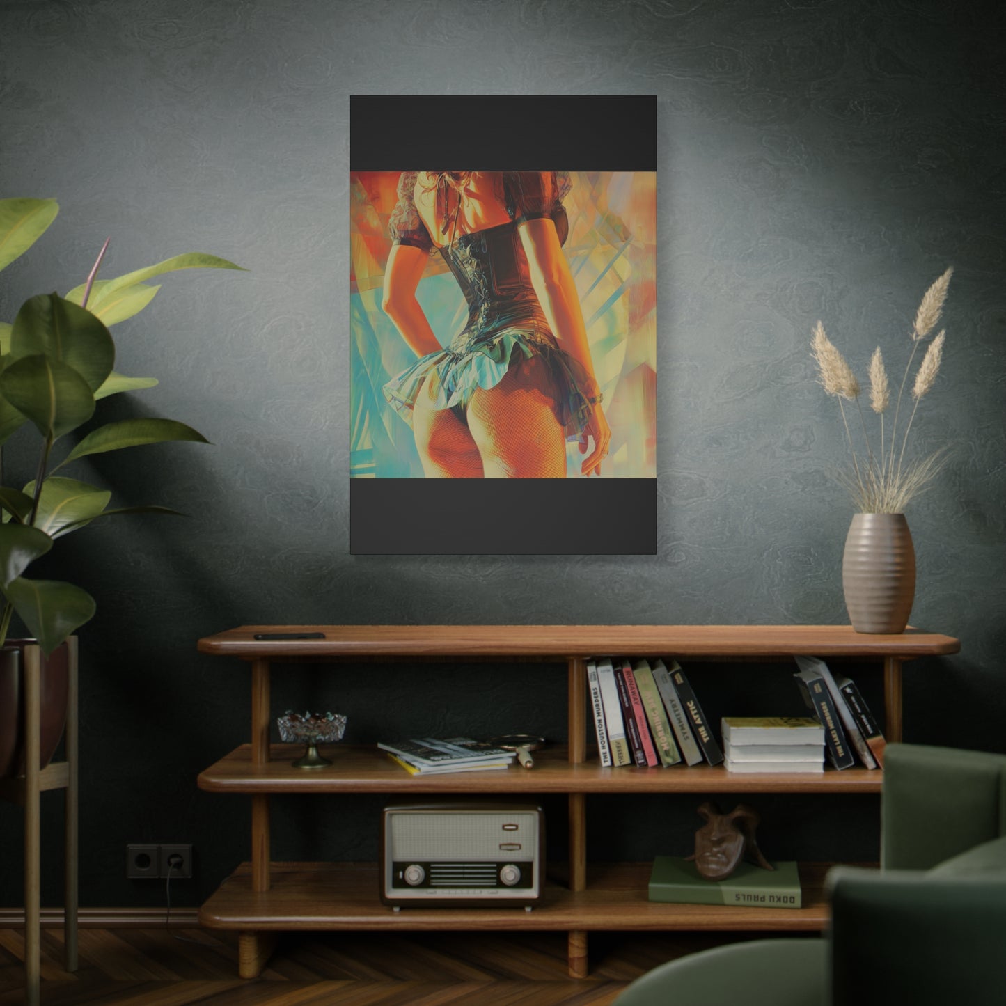 Gallery Wrapped Canvas, Tongue and Cheek Art Canvas, Naughty Girl Art Canvas – Kristen