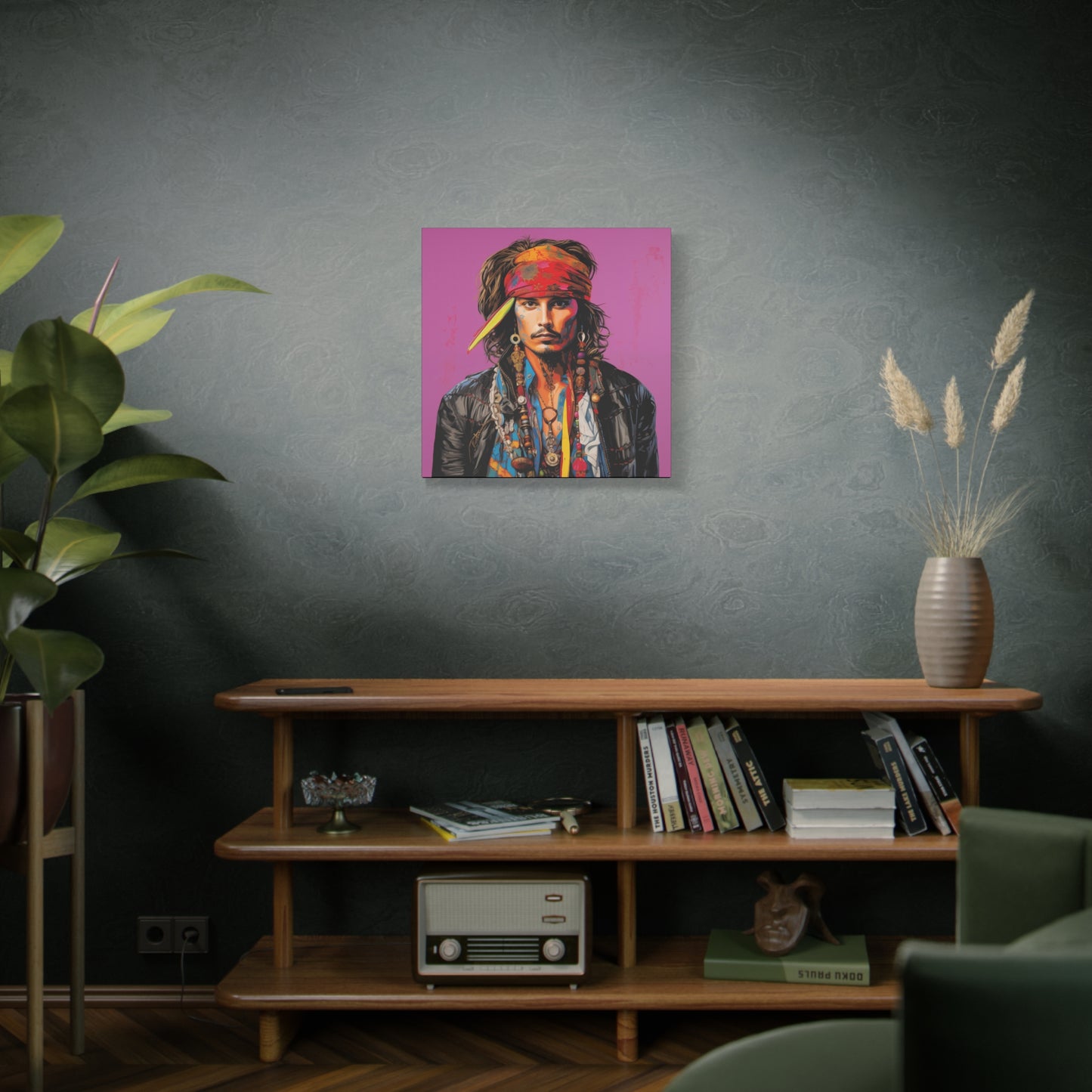 Gallery Wrapped Canvas, Celebrity Inspired, Pop Art Canvas – Johnny