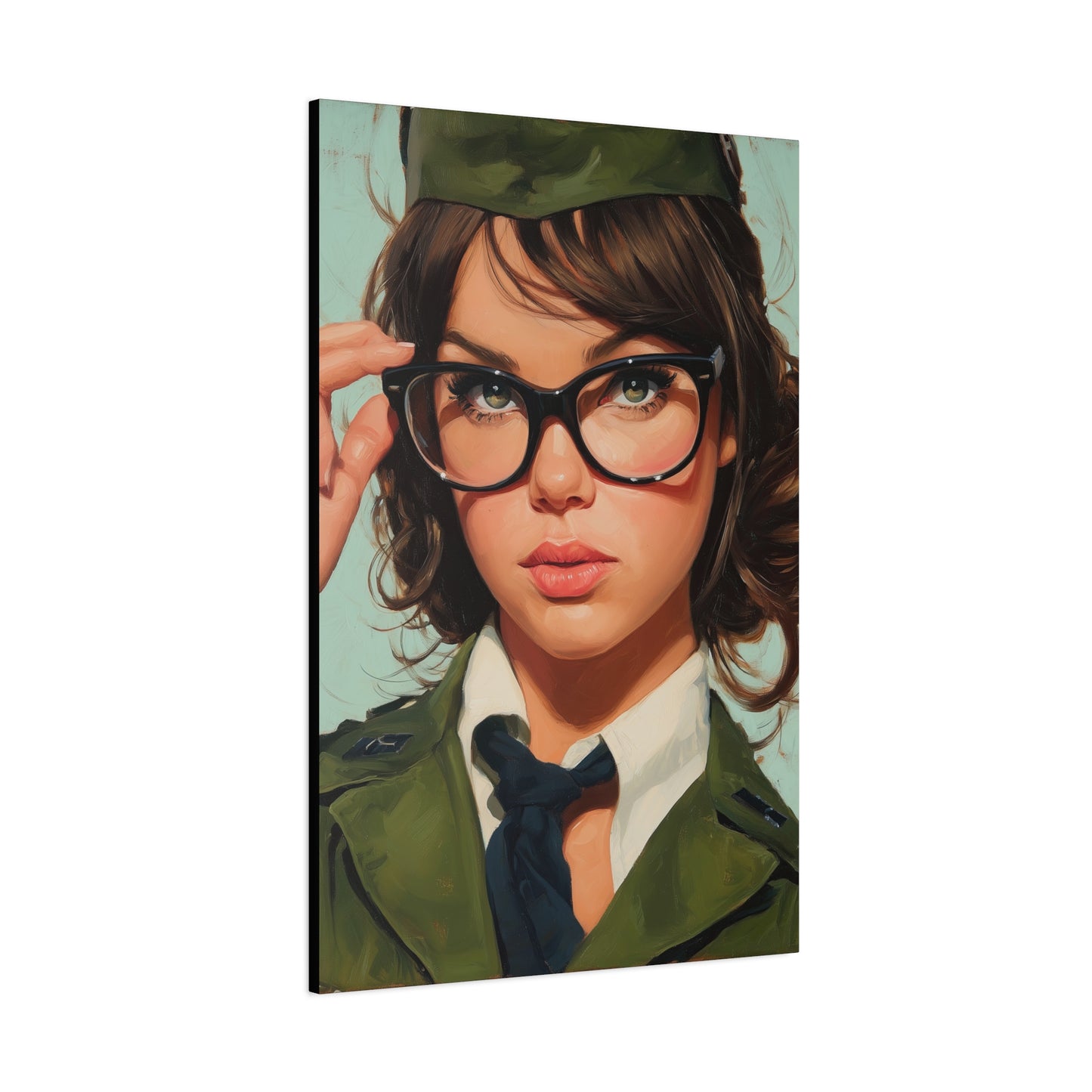 Gallery Wrapped Canvas, Liberty and Lace Art Canvas, Erotic Pinup Art Canvas – Piper