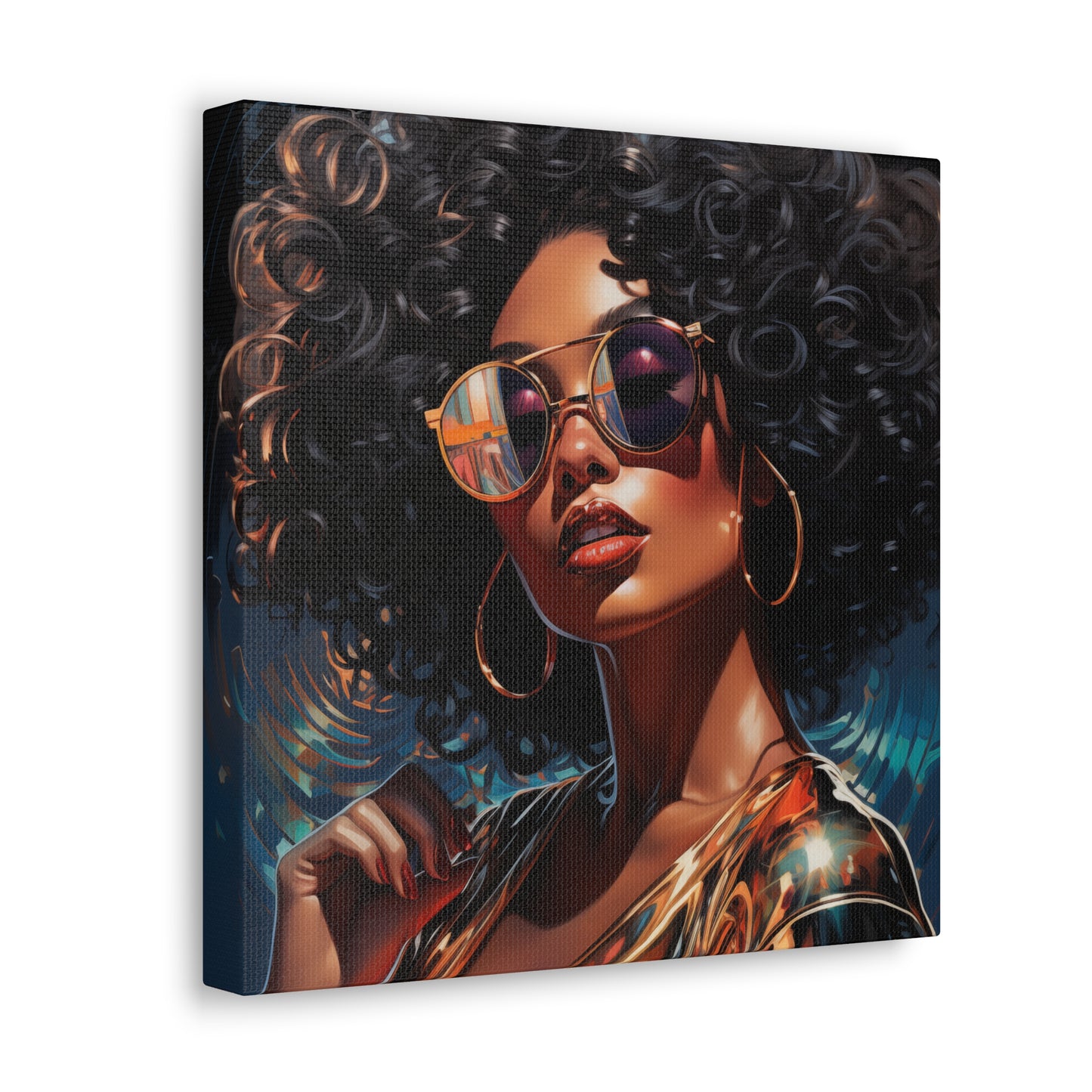 Gallery Wrapped Canvas, Retro Urban Queen, Femme Doll Art Canvas – Kesha