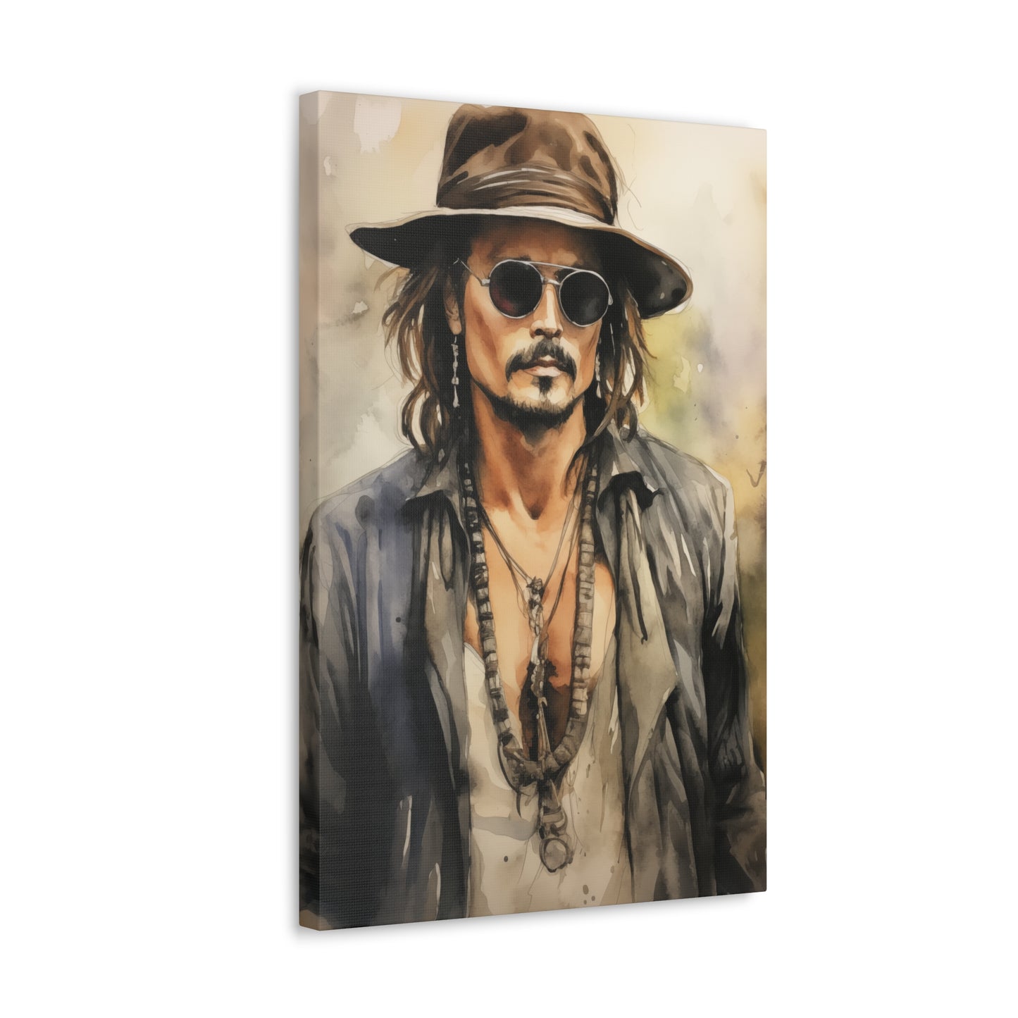 Gallery Wrapped Canvas, Celebrity Inspired, Pop Art Canvas – Johnny