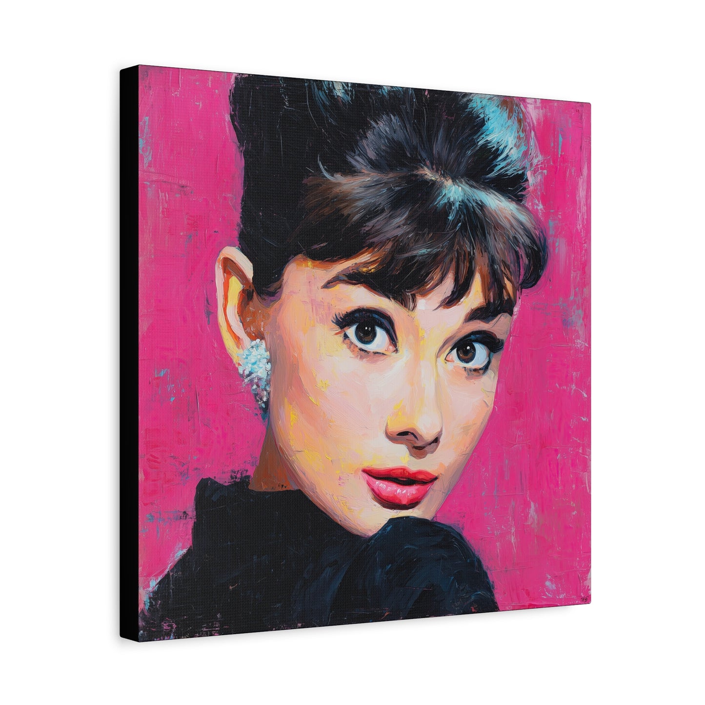 Gallery Wrapped Canvas, The Diva Project Art Canvas, Pinup Art Canvas – Audrey Hepburn - TEN