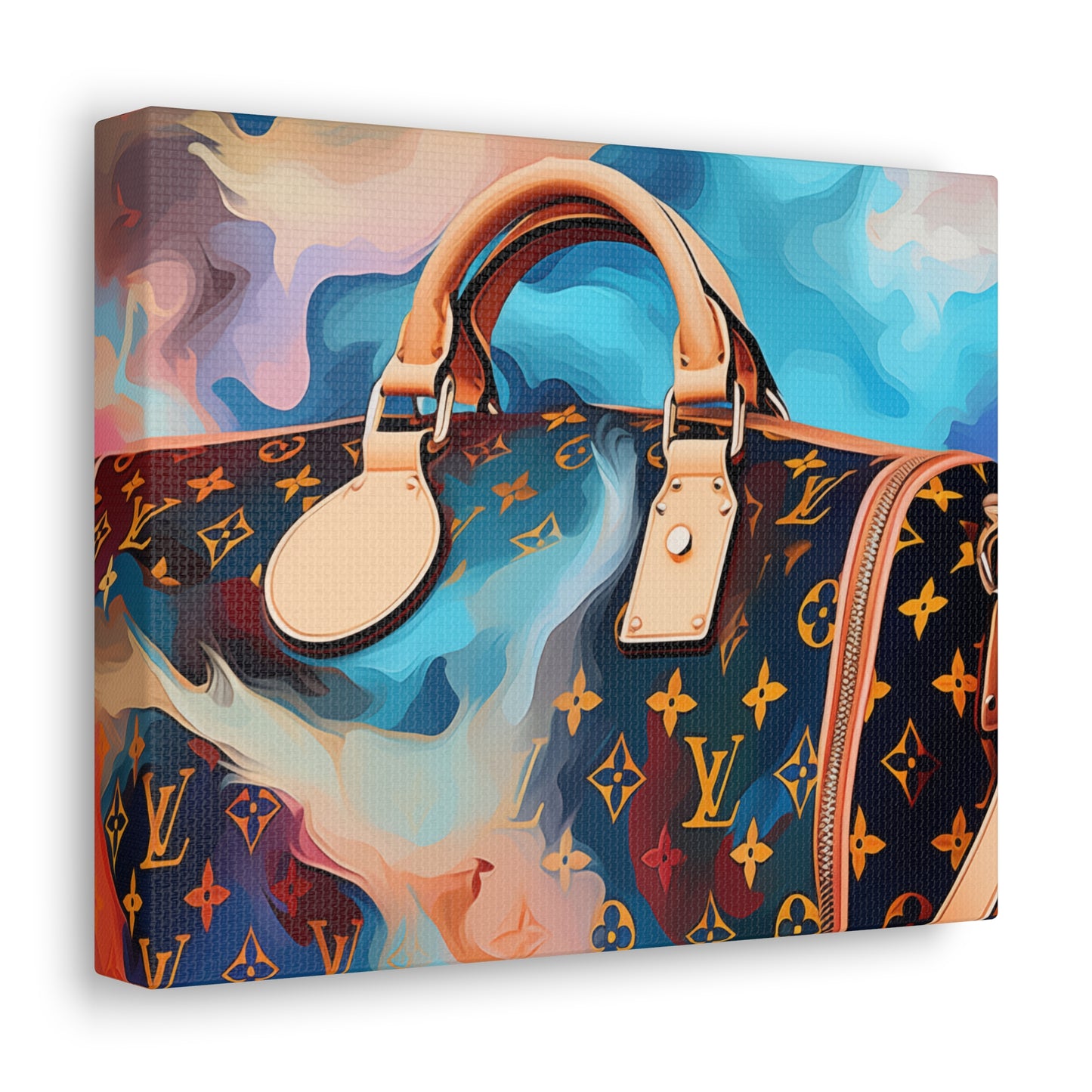 Canvas Gallery Wrap - LV Designer Inspired Wall Art - Abstract