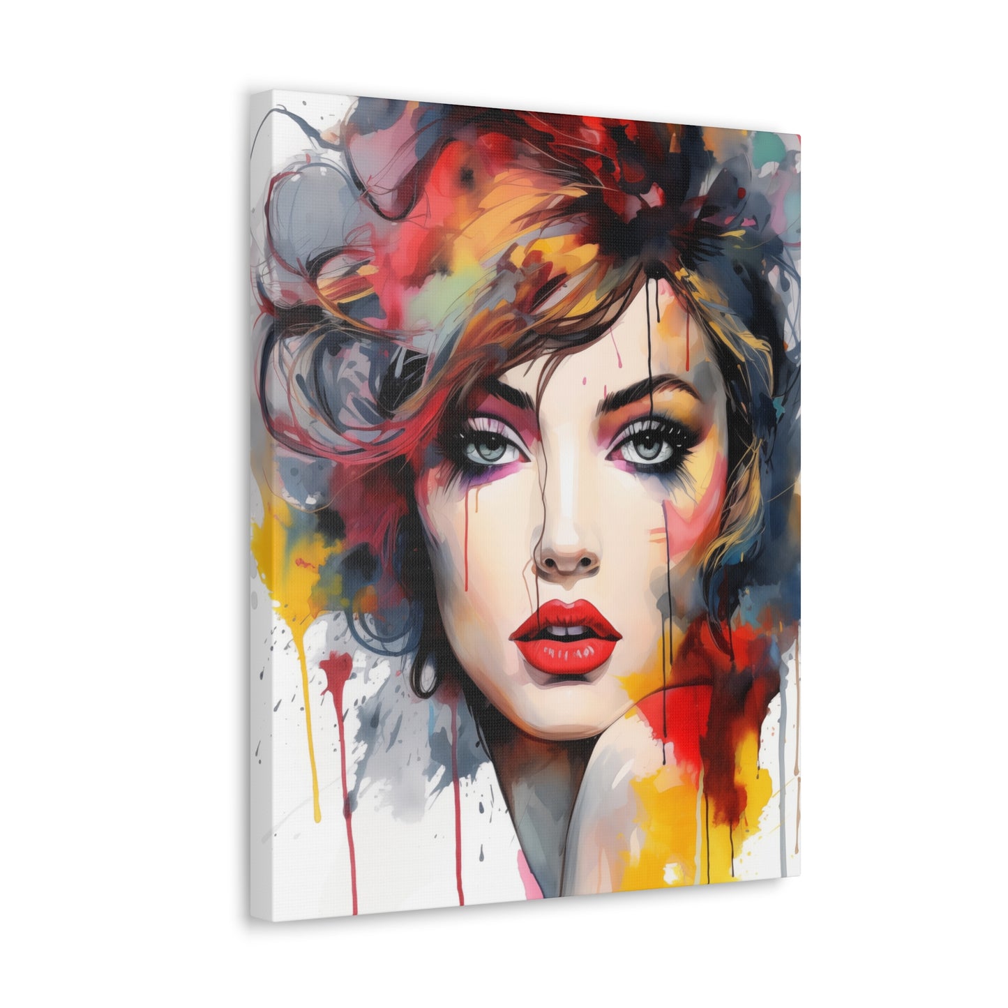 Canvas Wall Art, Gallery Wrapped Pop Art, Femme Doll Wall Art – Alessia