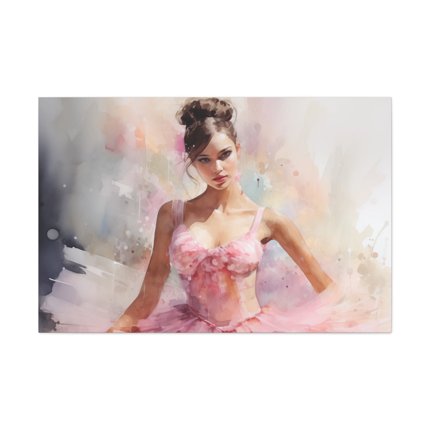 Gallery Wrapped Canvas, Ballerina Beauty, Ballet Art Canvas – Lily