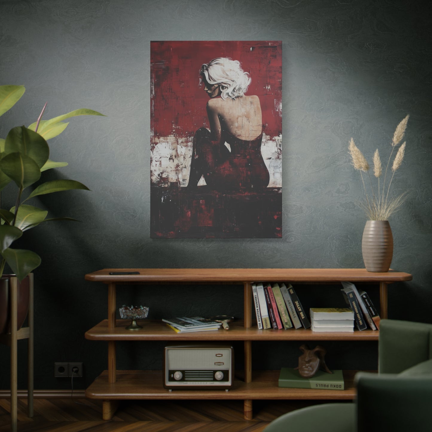 Gallery Wrapped Canvas, Guilt and Grit Adult Art Canvas, Erotic Pinup Art Canvas – Vivica