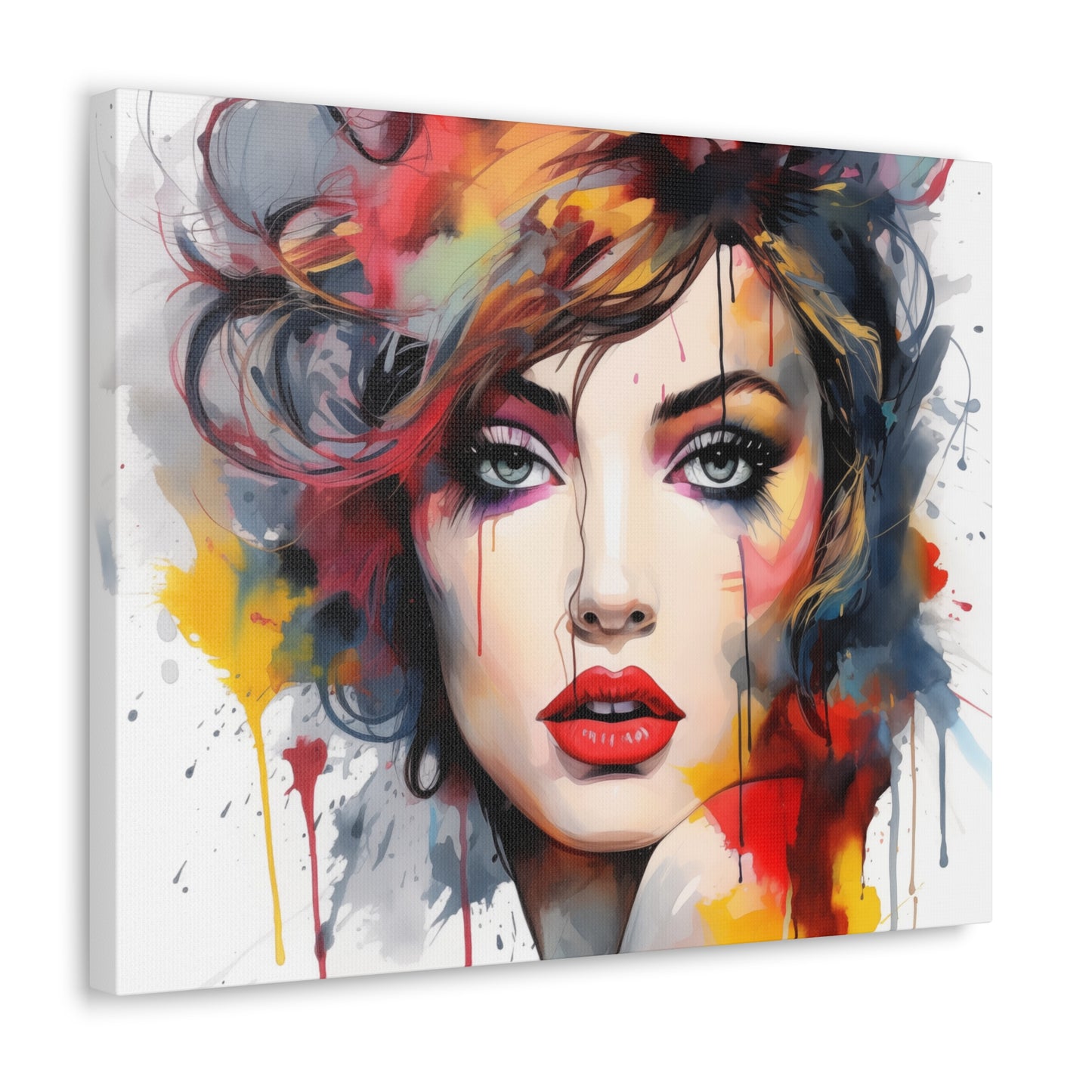 Canvas Wall Art, Gallery Wrapped Pop Art, Femme Doll Wall Art – Alessia