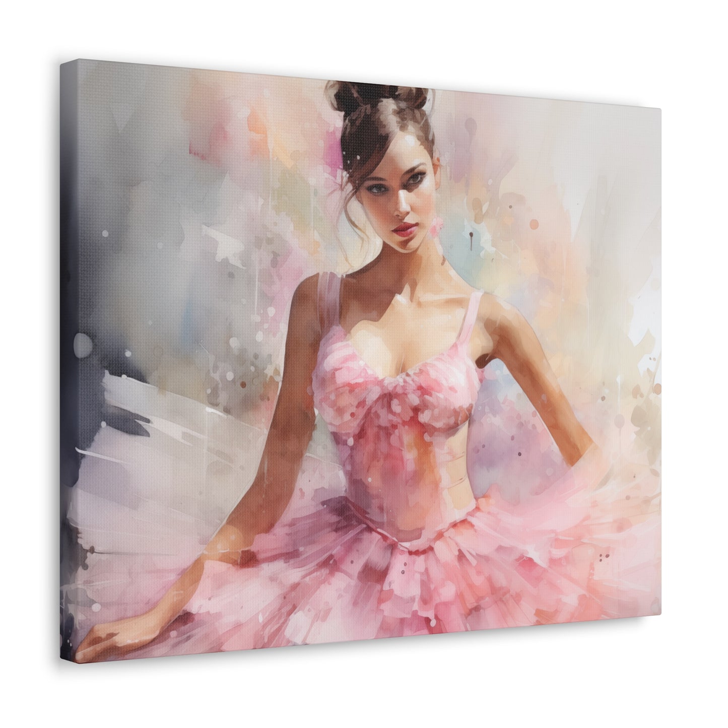 Gallery Wrapped Canvas, Ballerina Beauty, Ballet Art Canvas – Lily