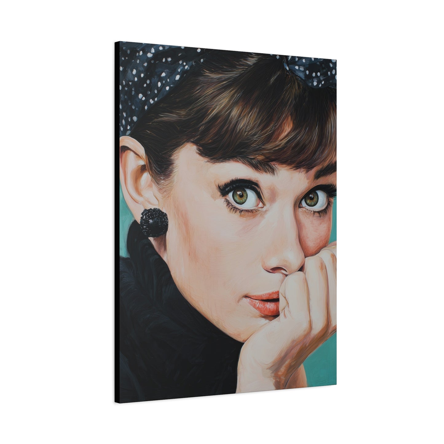 Gallery Wrapped Canvas, The Diva Project Art Canvas, Pinup Art Canvas – Audrey Hepburn - FOUR