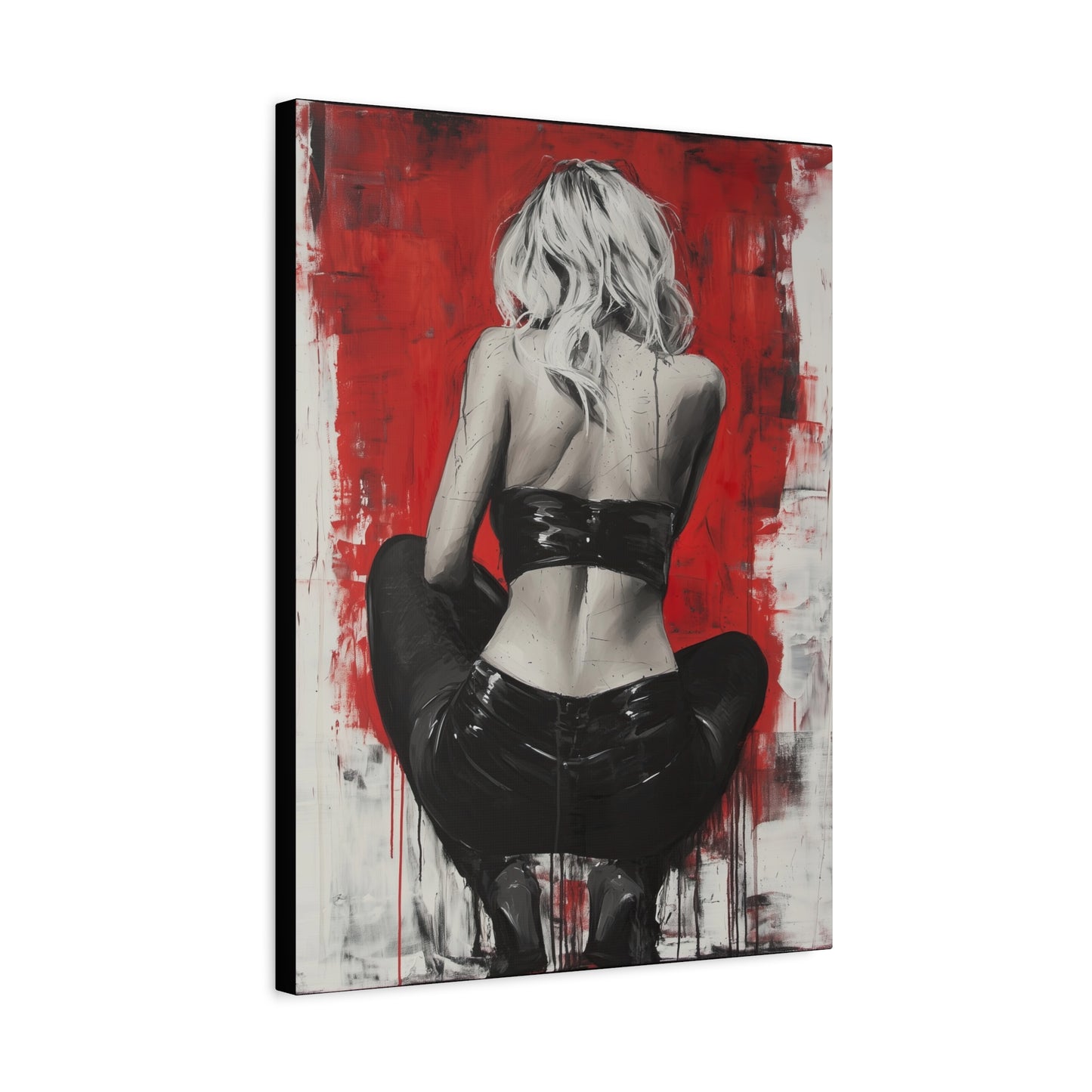Gallery Wrapped Canvas, Guilt and Grit Adult Art Canvas, Erotic Pinup Art Canvas – Celeste