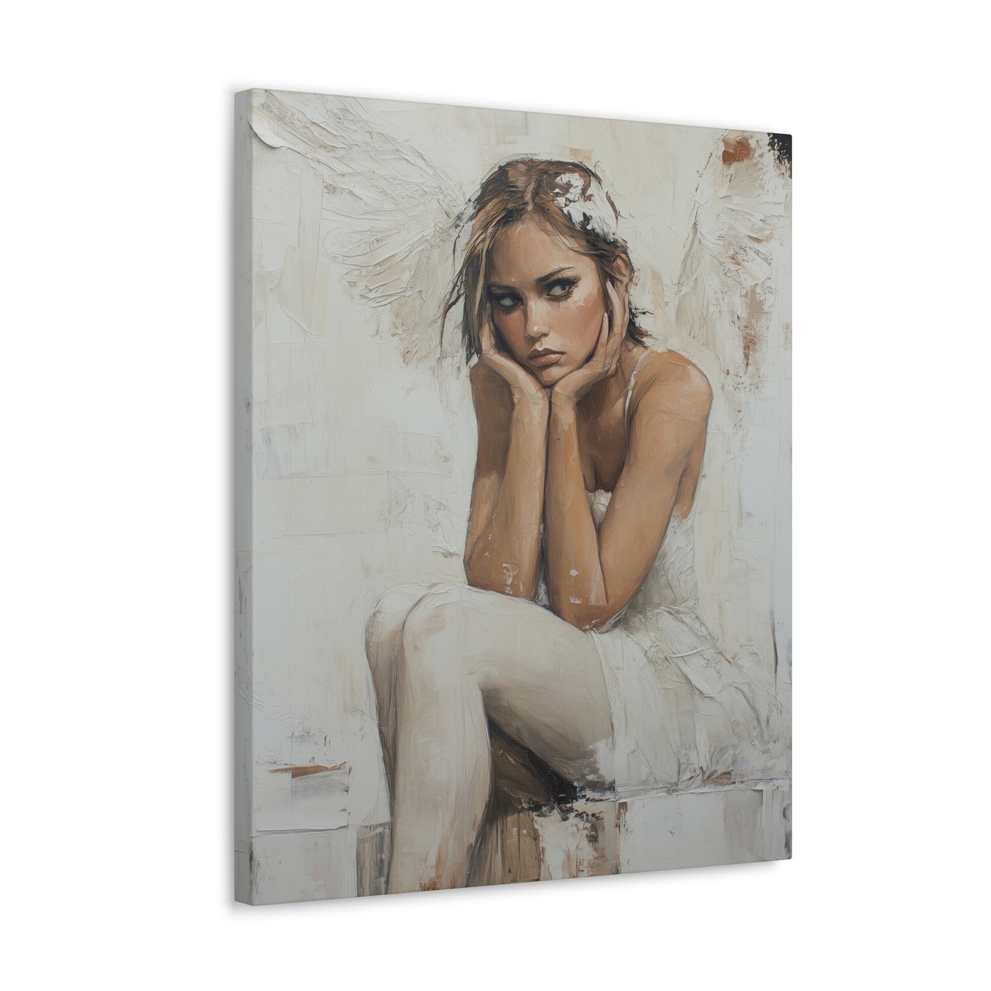 Gallery Wrapped Canvas, Sinners and Saints Art Canvas, Angel Art Canvas – Amber