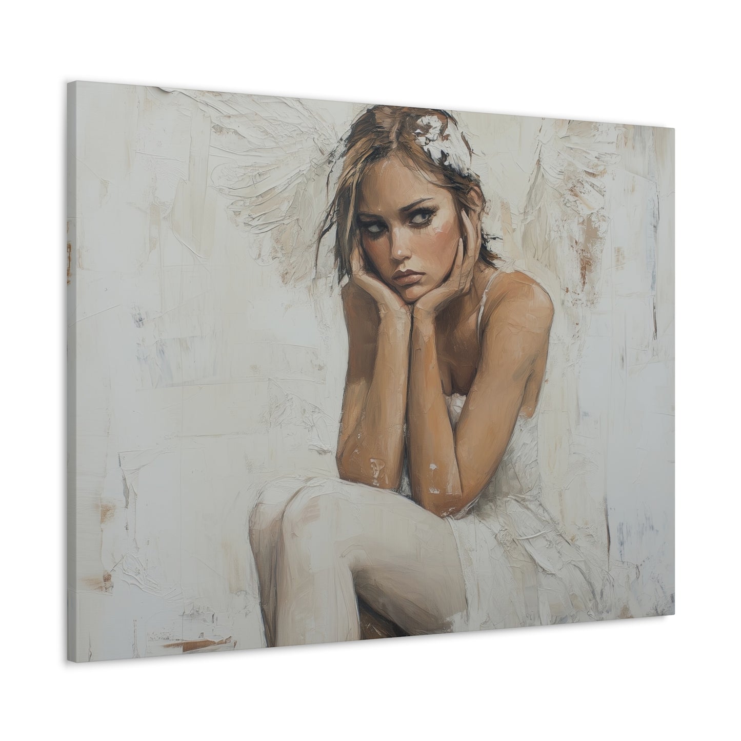 Gallery Wrapped Canvas, Sinners and Saints Art Canvas, Angel Art Canvas – Amber
