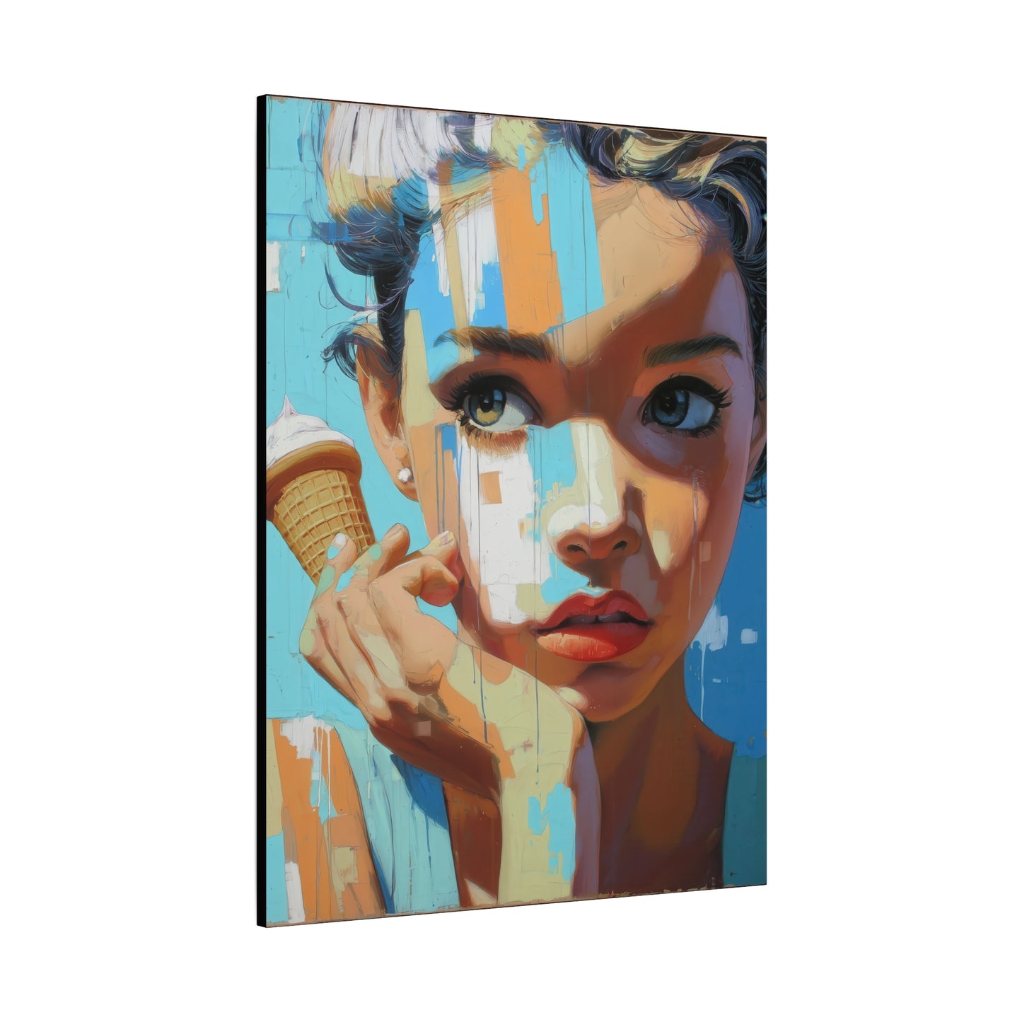 Gallery Wrapped Canvas, Sweet Summer Nostalgia, Sugar and Spice Art Canvas, Ice Cream Dreams Art – Rue