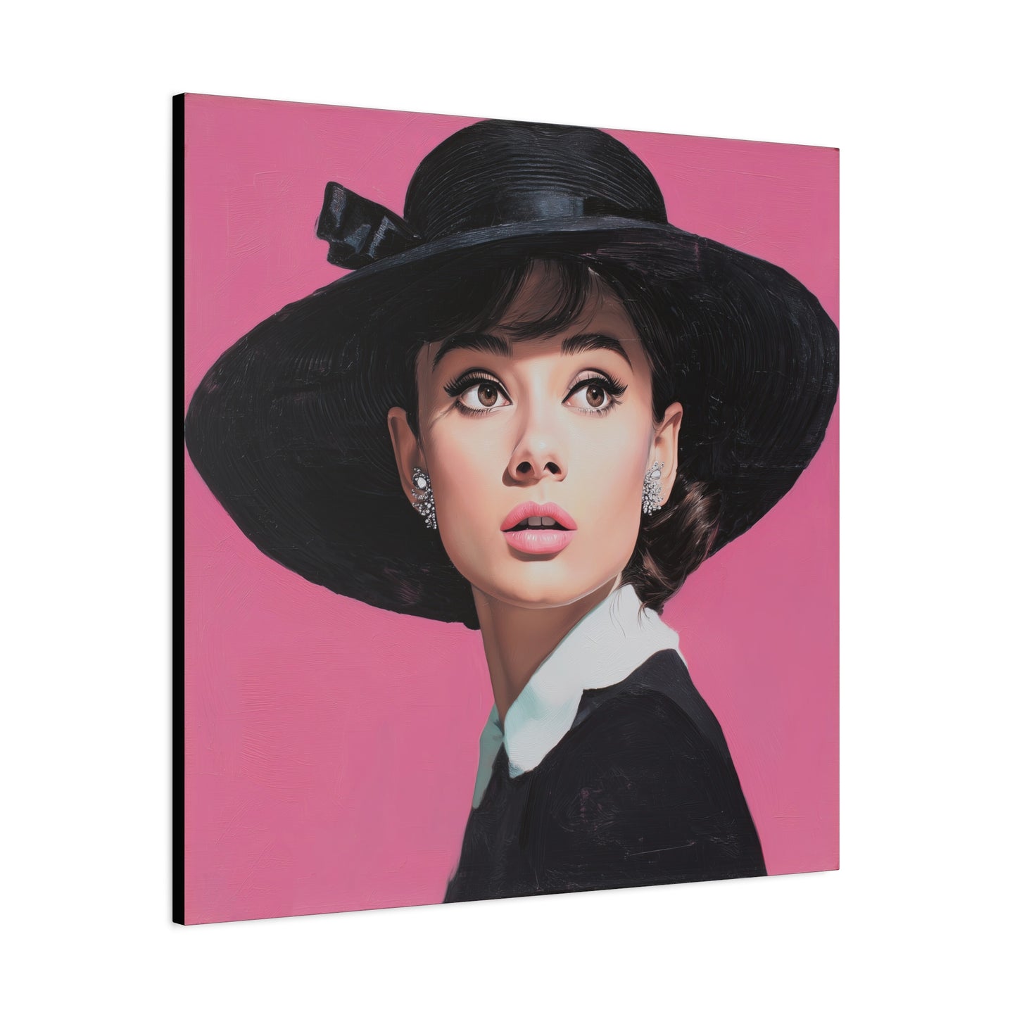 Gallery Wrapped Canvas, The Diva Project Art Canvas, Pinup Art Canvas – Audrey Hepburn - EIGHT