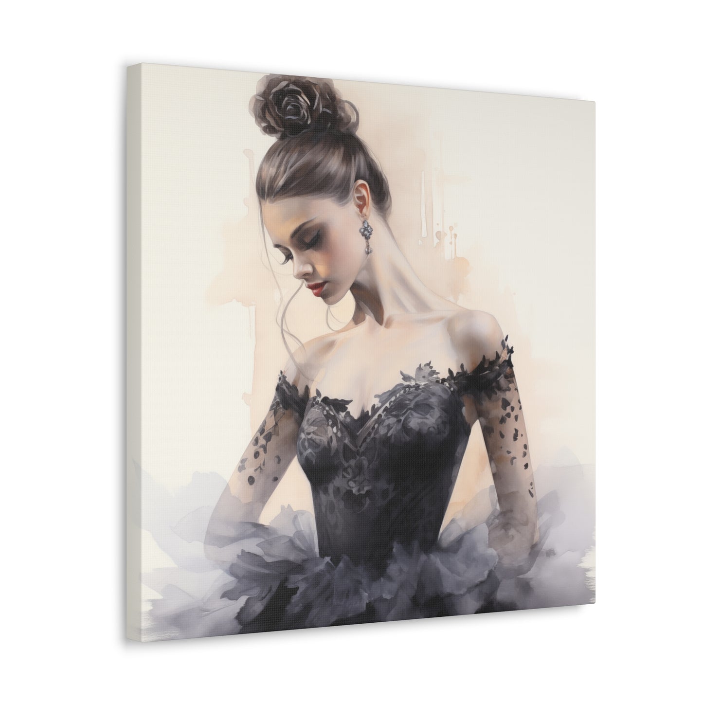 Gallery Wrapped Canvas, Ballerina Beauty, Ballet Art Canvas – Lola