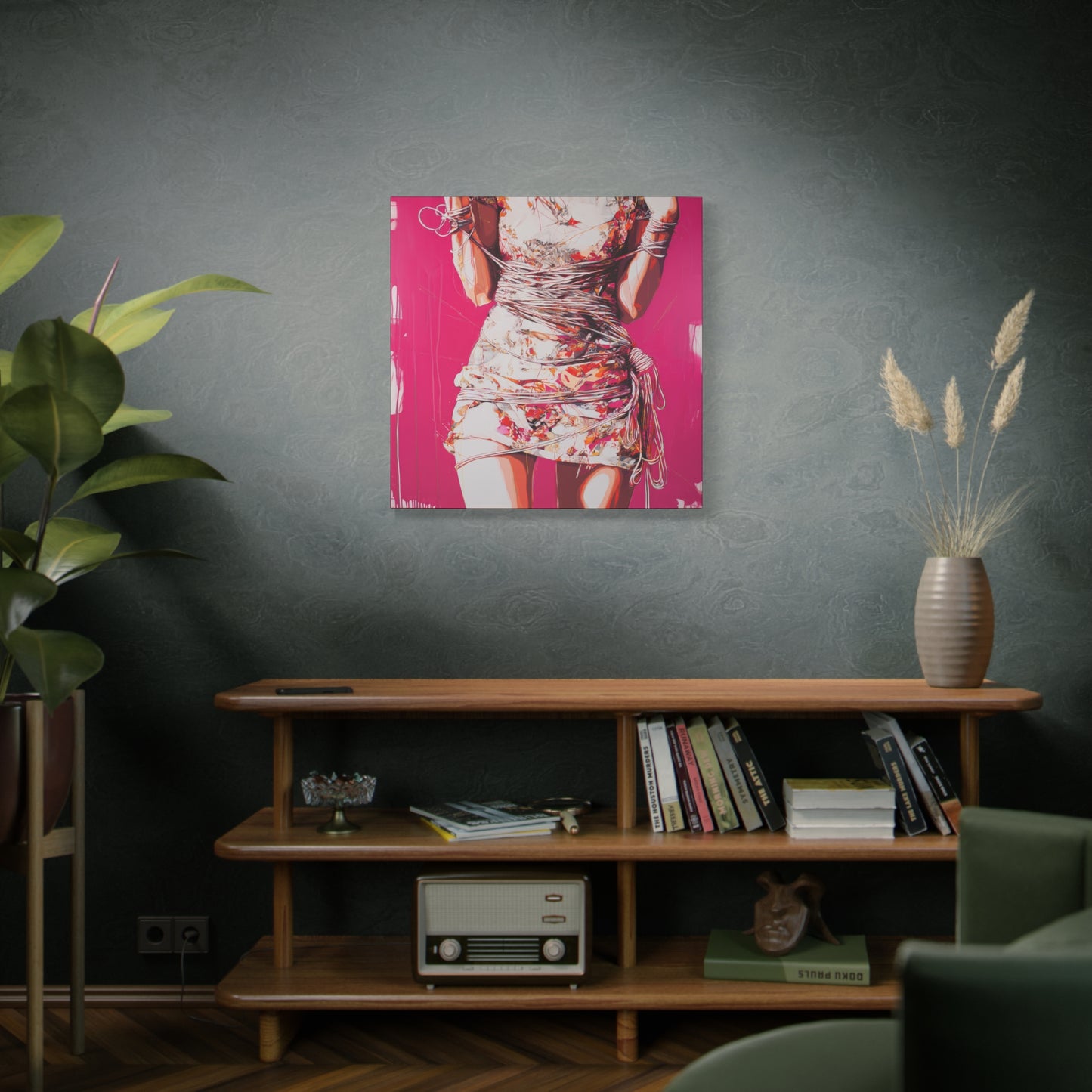 Gallery Wrapped Canvas, Ropes and Reverence Art Canvas, Erotic Shibari Art Canvas – Reika