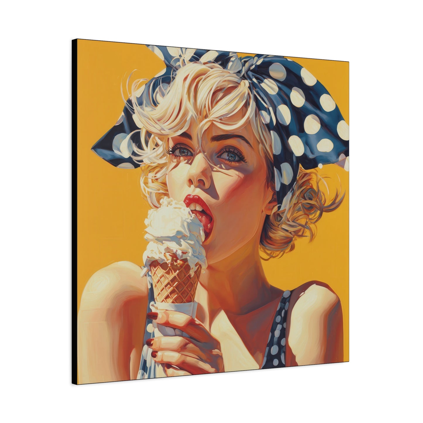 Gallery Wrapped Canvas, Sweet Summer Nostalgia, Sugar and Spice Art Canvas, Ice Cream Dreams Art – Ellie