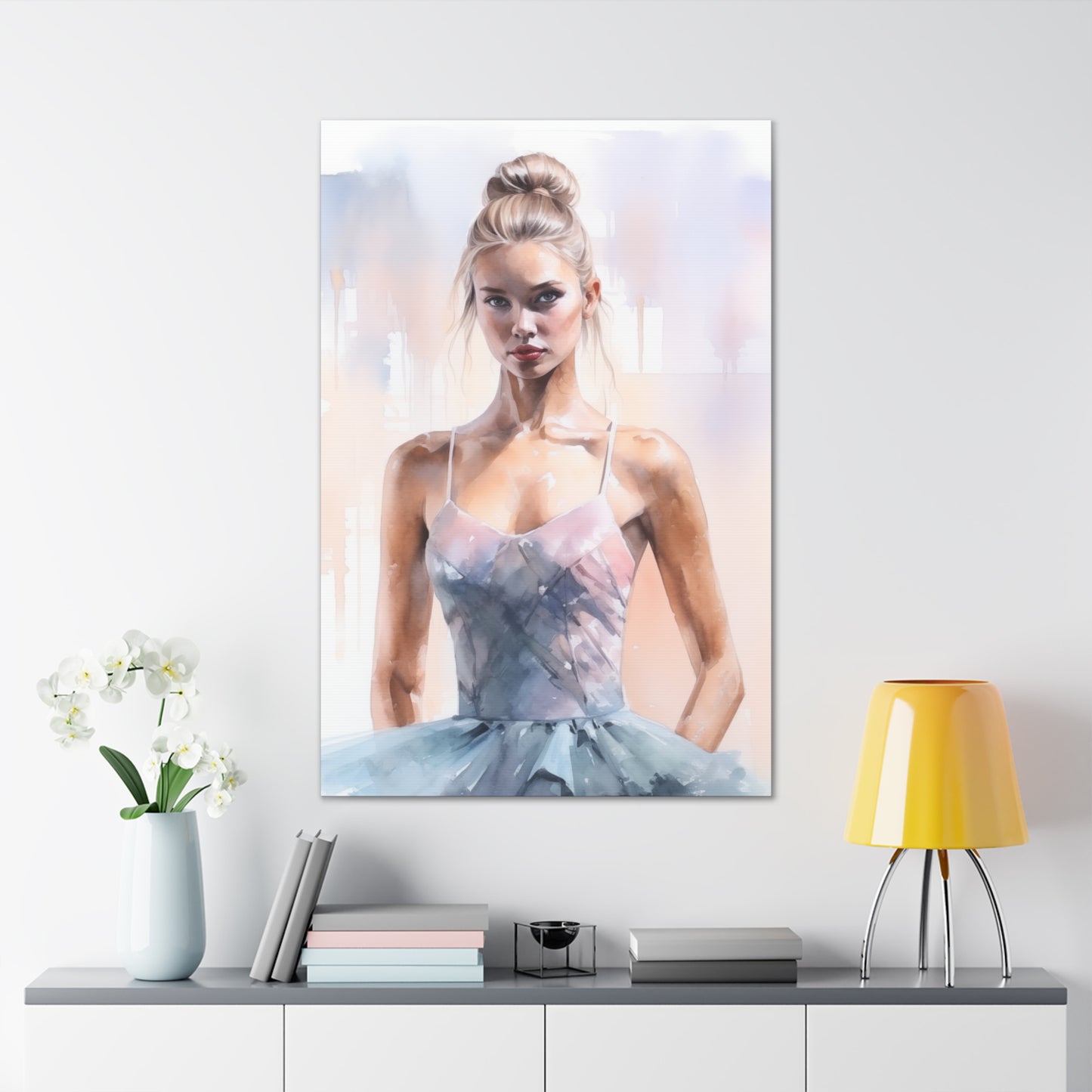 Gallery Wrapped Canvas, Ballerina Beauty, Ballet Art Canvas – Samantha