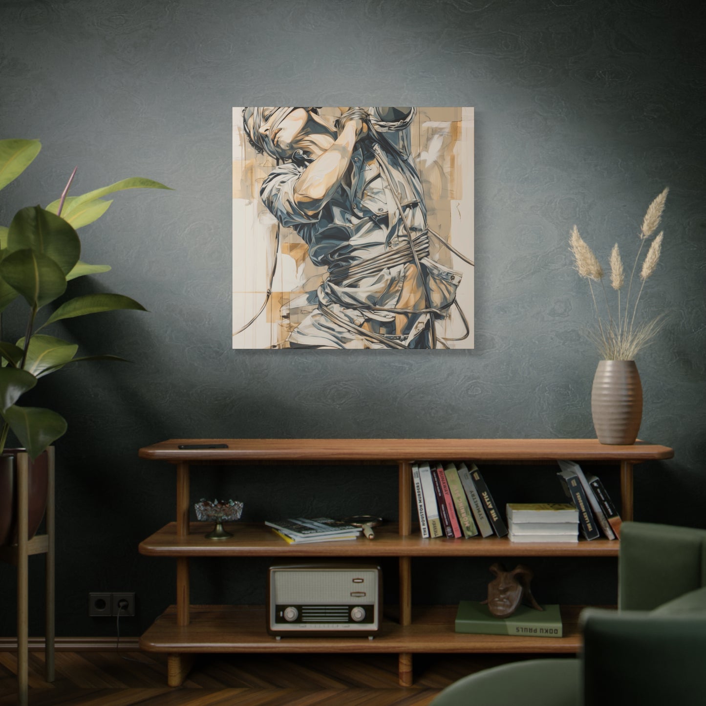 Gallery Wrapped Canvas, Ropes and Reverence Art Canvas, Erotic Shibari Art Canvas – Kai