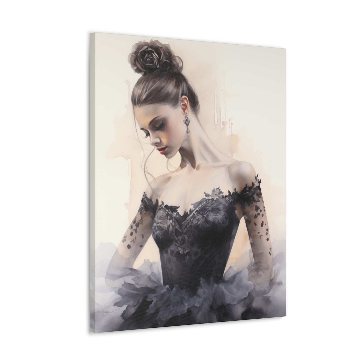 Gallery Wrapped Canvas, Ballerina Beauty, Ballet Art Canvas – Lola