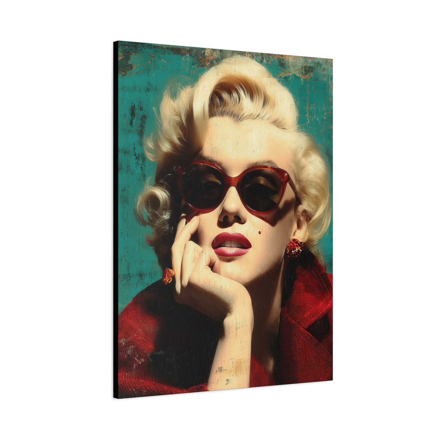 Gallery Wrapped Canvas, The Diva Project Art Canvas, Pinup Art Canvas – Marilyn Monroe - NINE