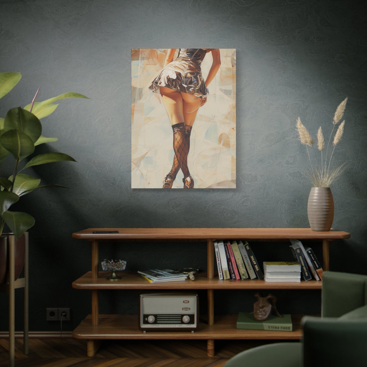 Gallery Wrapped Canvas, Tongue and Cheek Art Canvas, Naughty Girl Art Canvas – Gilda