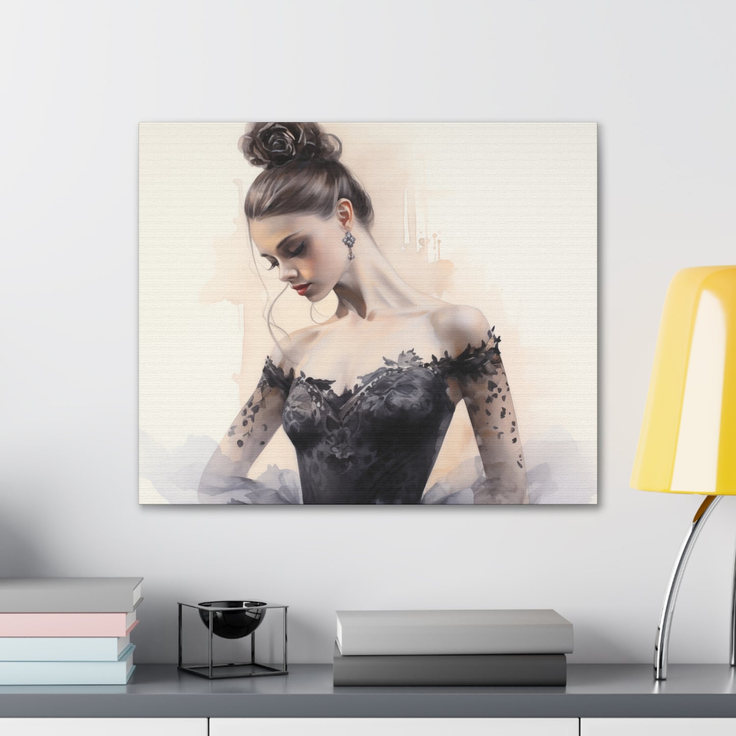 Gallery Wrapped Canvas, Ballerina Beauty, Ballet Art Canvas – Lola