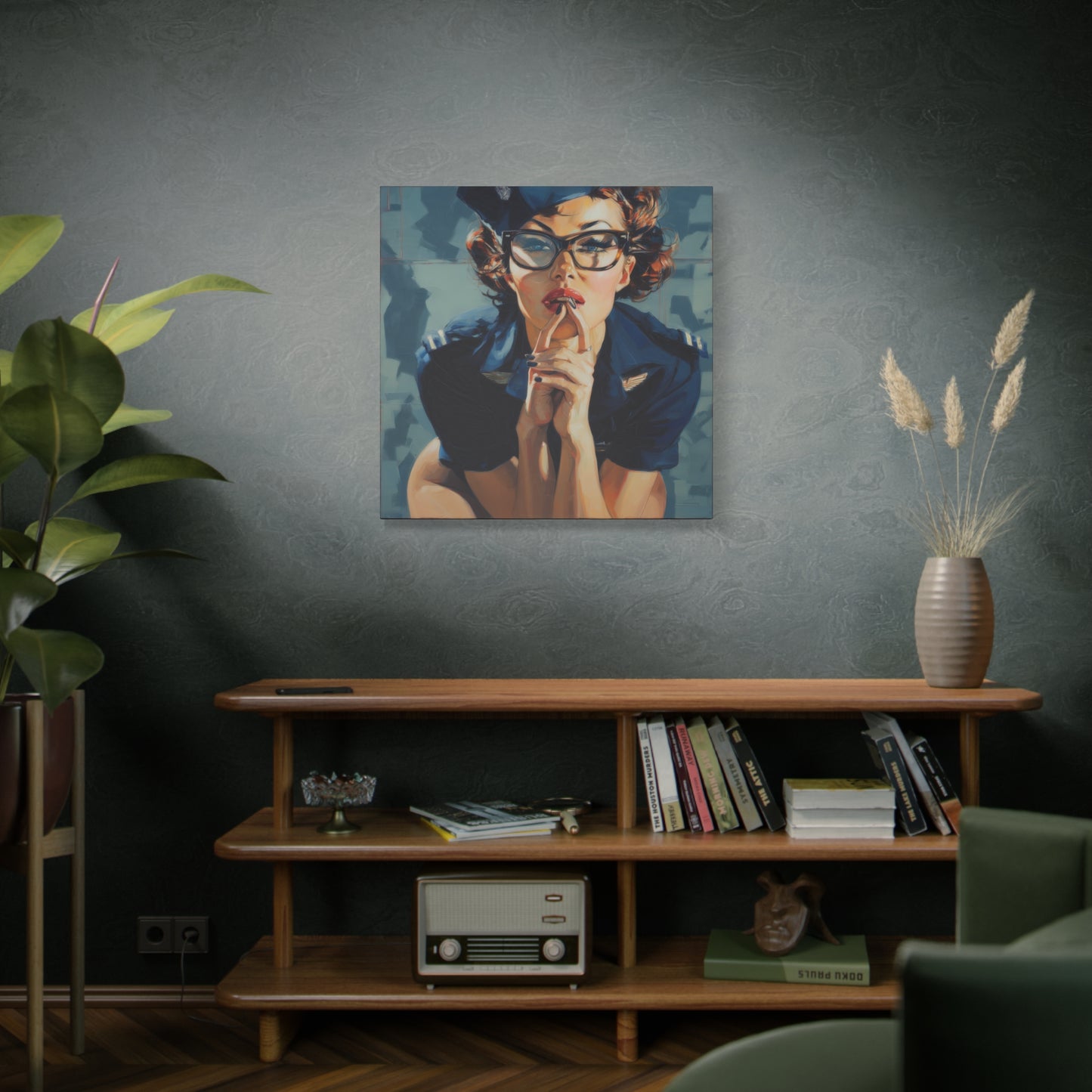 Gallery Wrapped Canvas, Liberty and Lace Art Canvas, Erotic Art Canvas – Peggy Sue