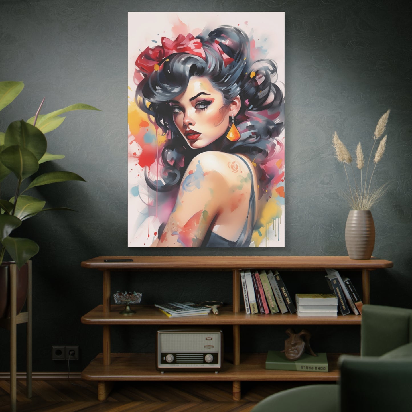 Canvas Wall Art, Gallery Wrapped Pop Art, Femme Doll Wall Art – Genevieve