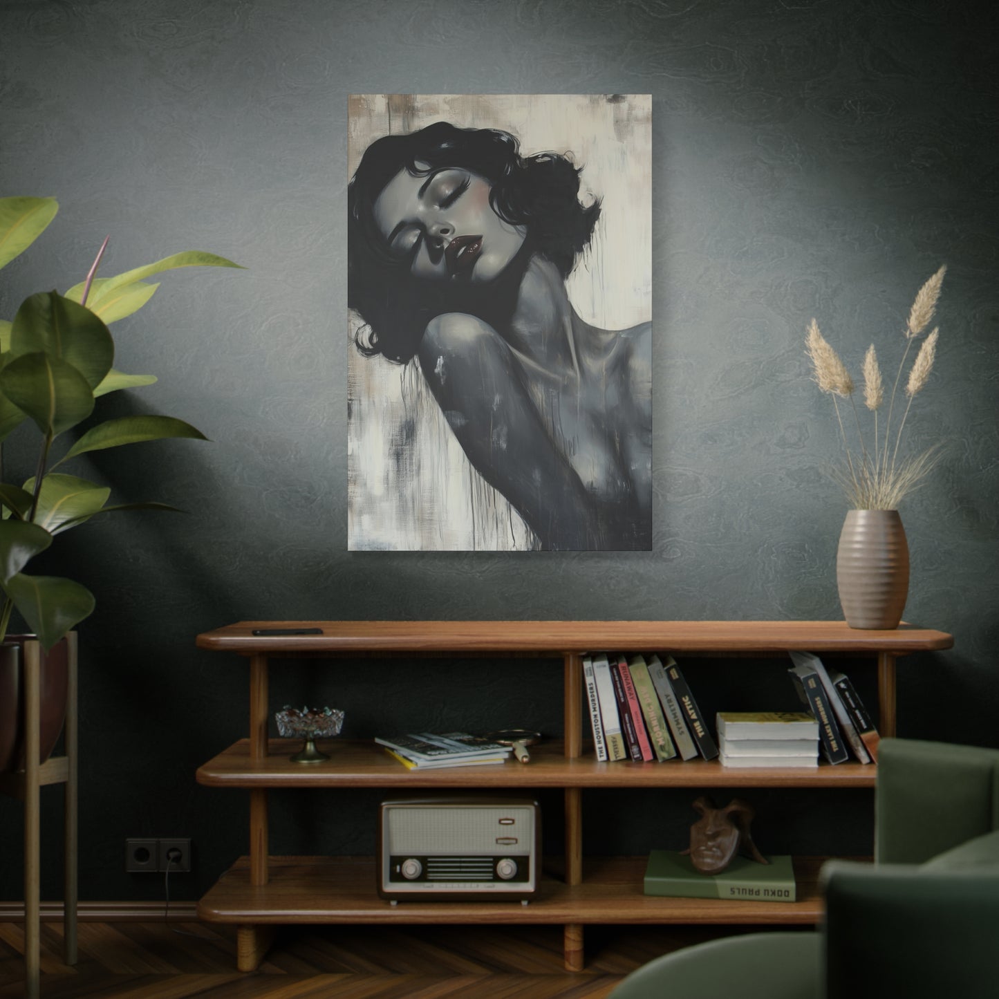 Gallery Wrapped Canvas, Sinners and Saints Art Canvas, Erotic Pinup Art Canvas – Lonna