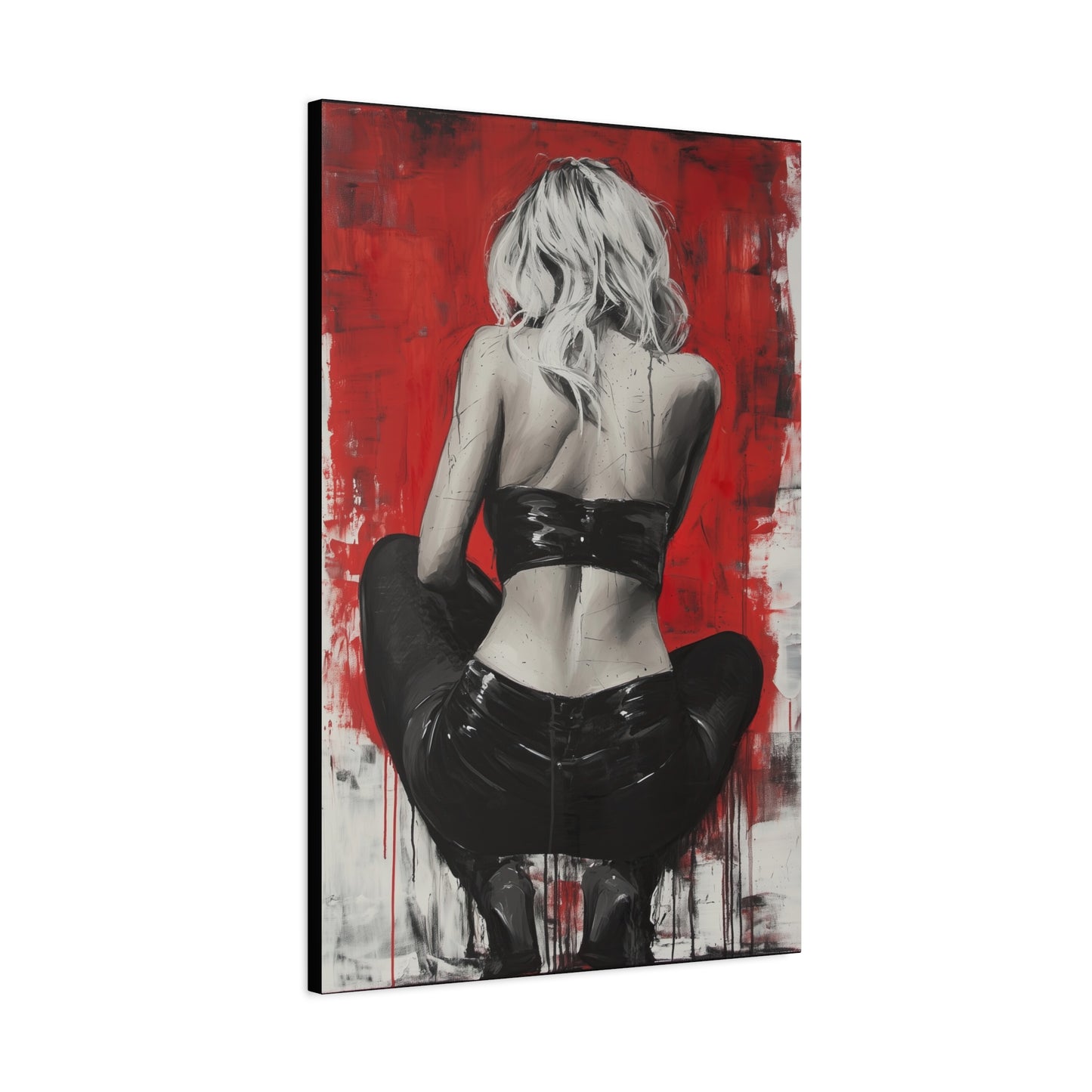Gallery Wrapped Canvas, Guilt and Grit Adult Art Canvas, Erotic Pinup Art Canvas – Celeste