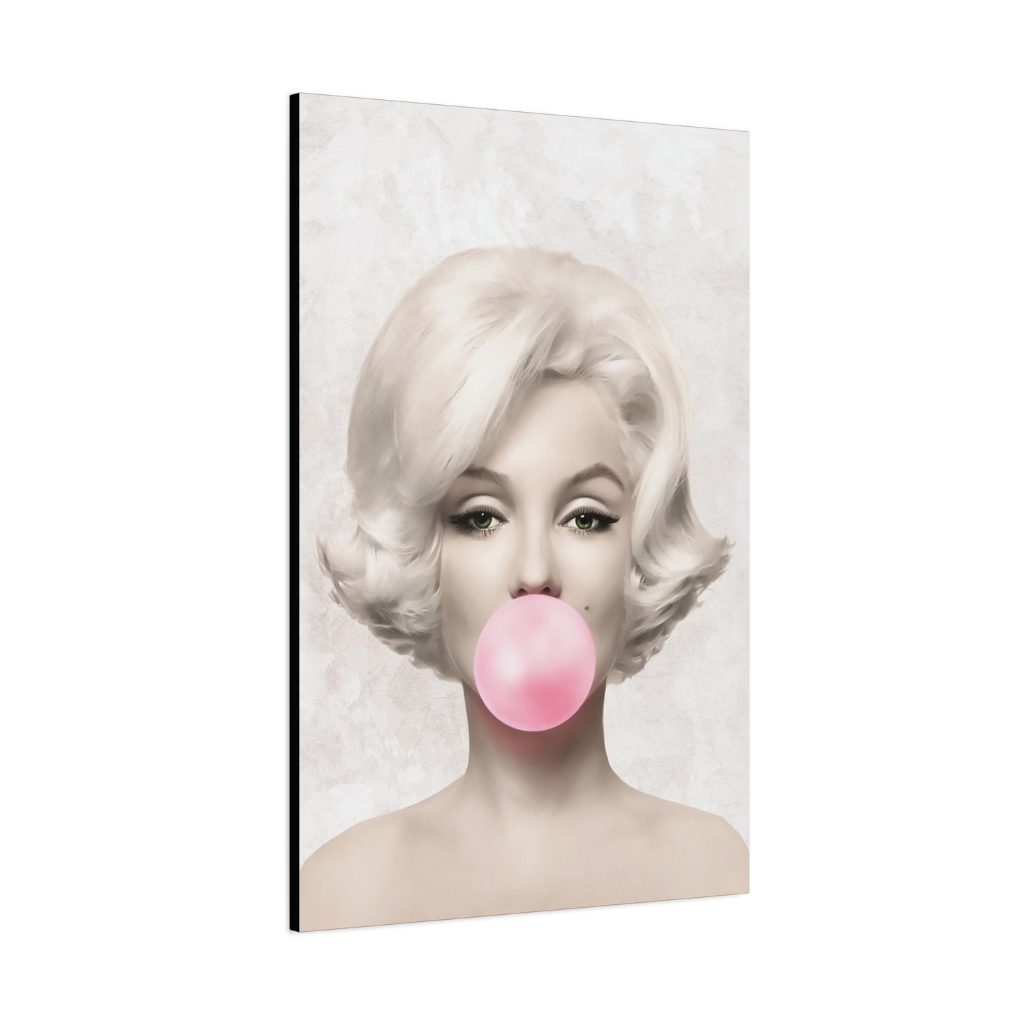 Gallery Wrapped Canvas, Marilyn Monroe Art Canvas, Celebrity Diva Art Canvas – Marilyn Monroe Bubblegum