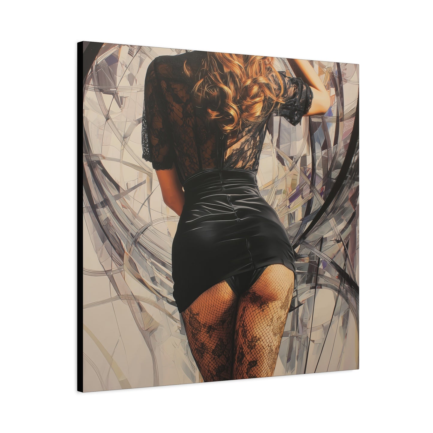 Gallery Wrapped Canvas, Tongue and Cheek Art Canvas, Naughty Girl Art Canvas – Morgan