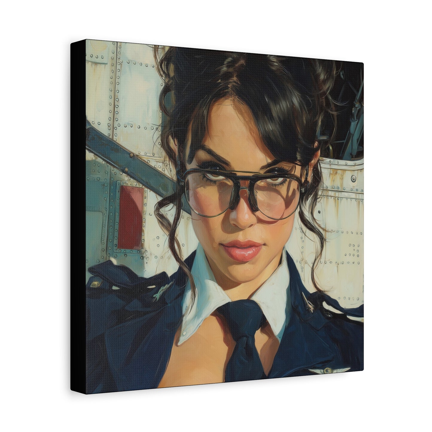Gallery Wrapped Canvas, Liberty and Lace Art Canvas, Erotic Pinup Art Canvas – Mae