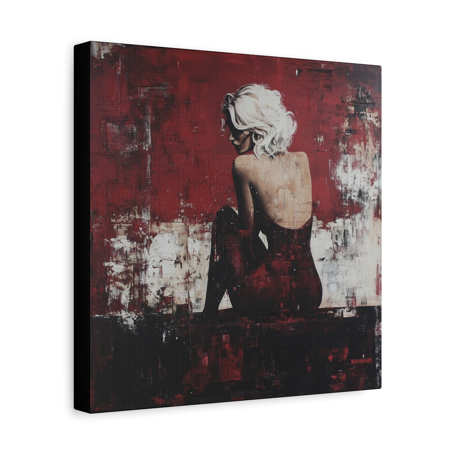 Gallery Wrapped Canvas, Guilt and Grit Adult Art Canvas, Erotic Pinup Art Canvas – Vivica