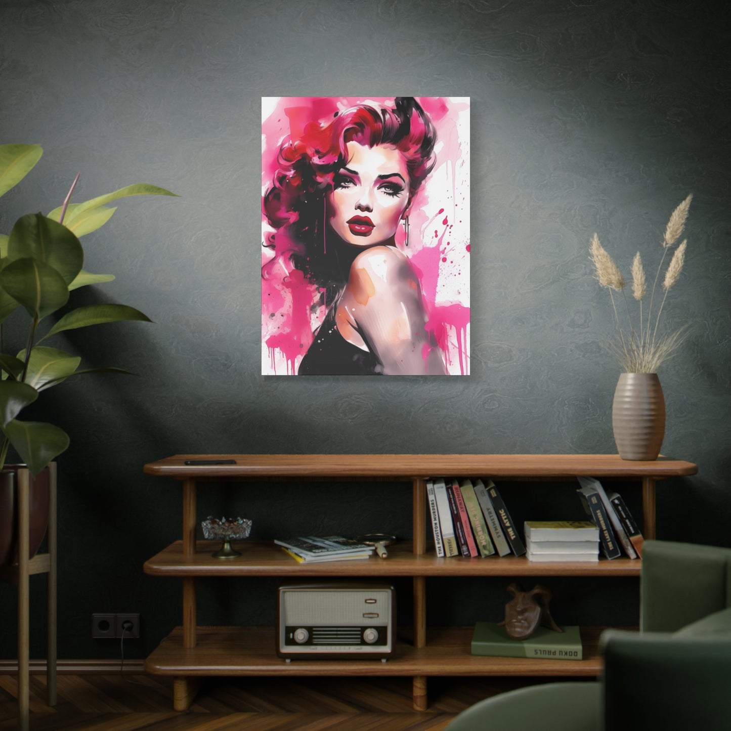 Gallery Wrapped Canvas, Tattooed Beauty, Femme Doll Pop Art Canvas – Thalia