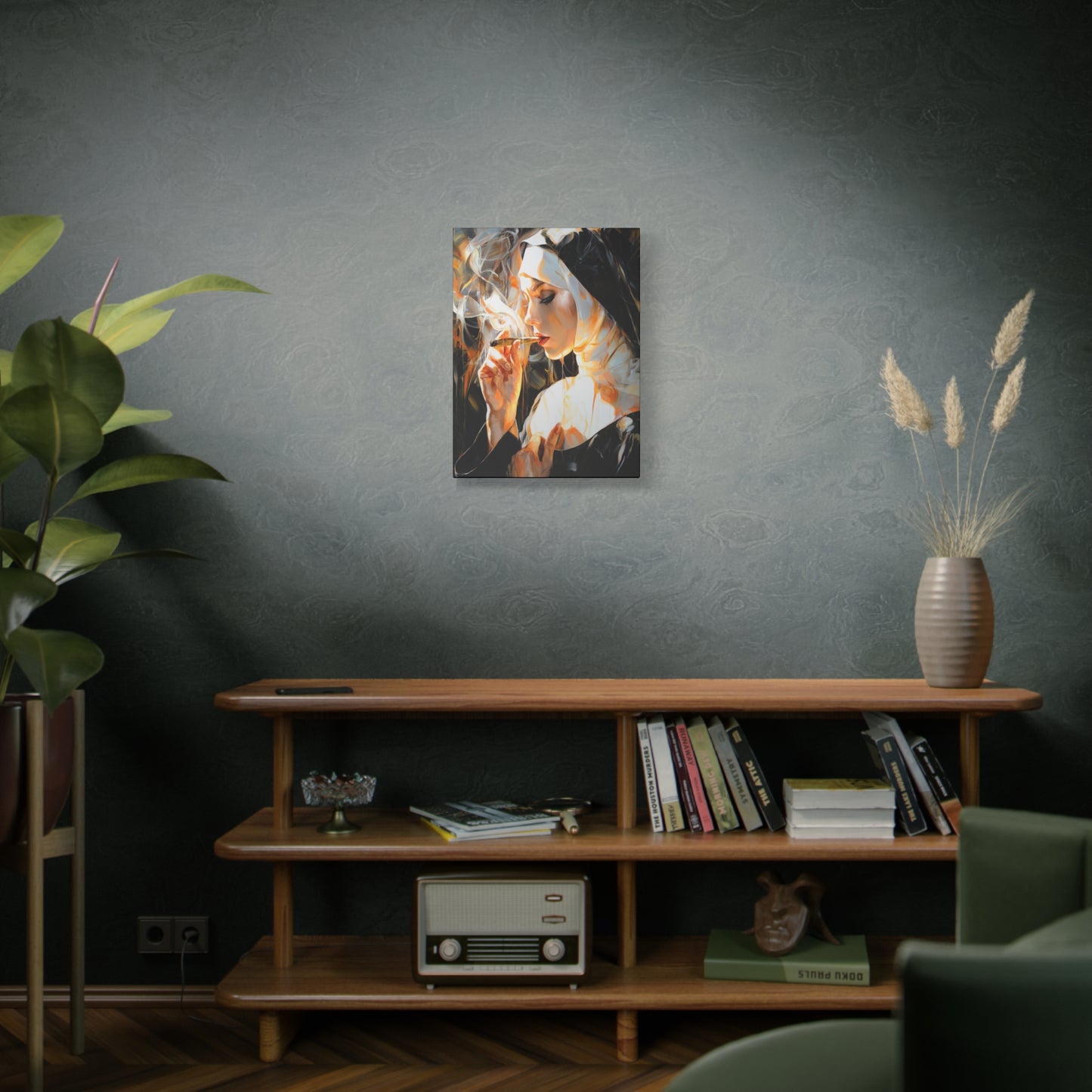 Gallery Wrapped Canvas, Habits and Heresy Art Canvas, Naughty Nuns Art Canvas – Sister Benedicta