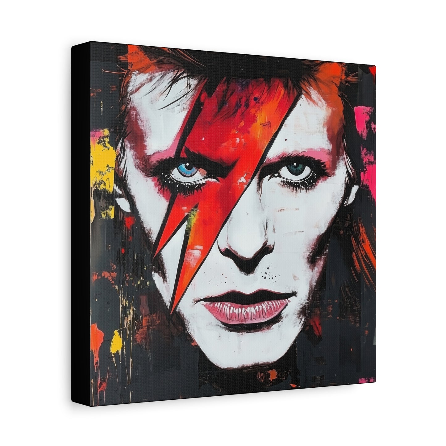 Gallery Wrapped Canvas, Celebrity Inspired, Pop Art Canvas – Bowie