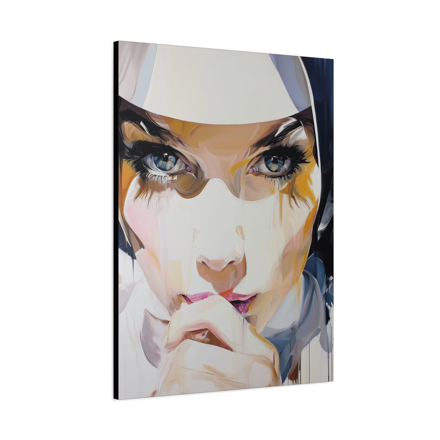 Gallery Wrapped Canvas, Habits and Heresy Art Canvas, Naughty Nuns Art Canvas – Sister Amara