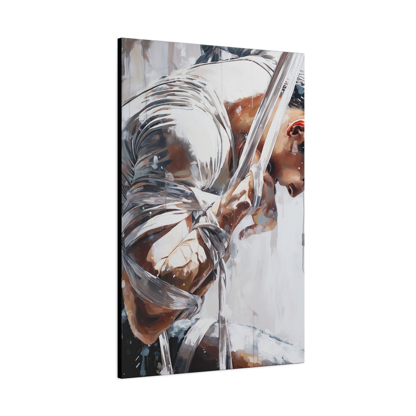 Gallery Wrapped Canvas, Ropes and Reverence Art Canvas, Erotic Shibari Art Canvas – Cassian