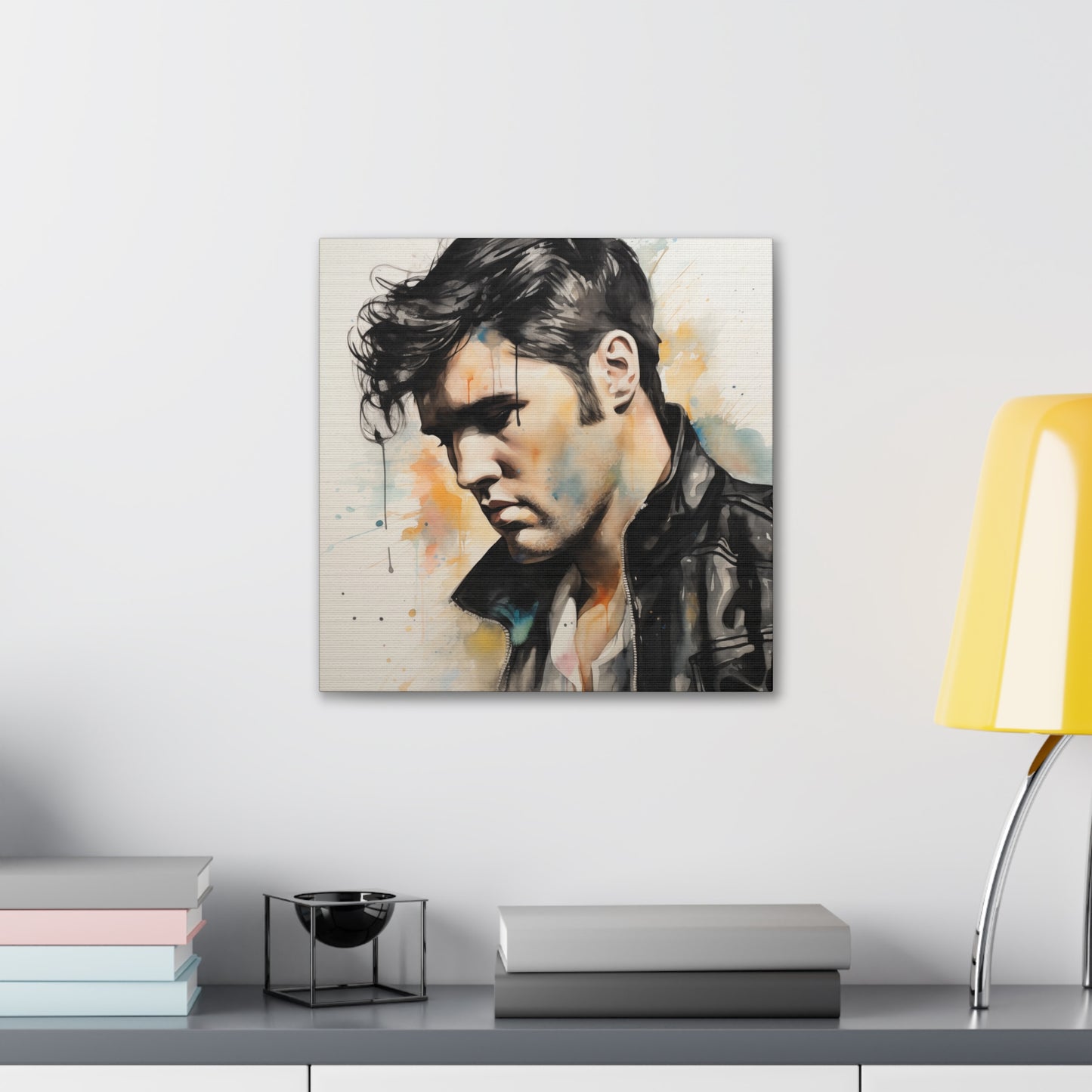 Gallery Wrapped Canvas, Celebrity Inspired, Pop Art Canvas – Elvis Also