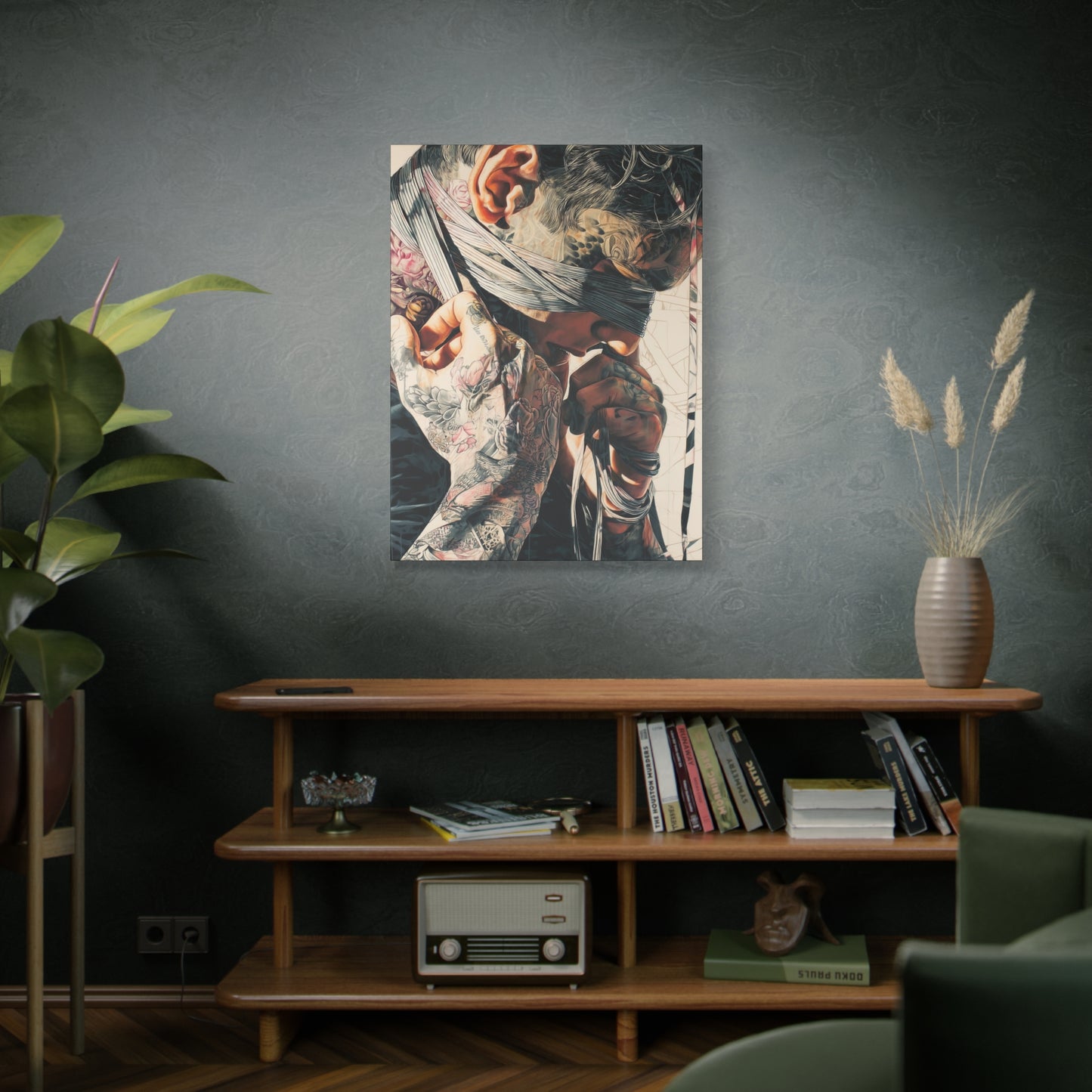 Gallery Wrapped Canvas, Ropes and Reverence Art Canvas, Erotic Shibari Art Canvas – Hiro