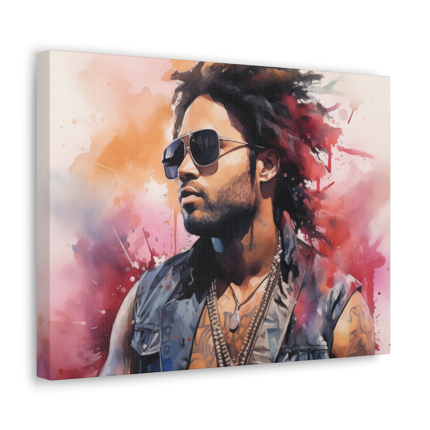 Gallery Wrapped Canvas, Celebrity Inspired, Pop Art Canvas – Lenny