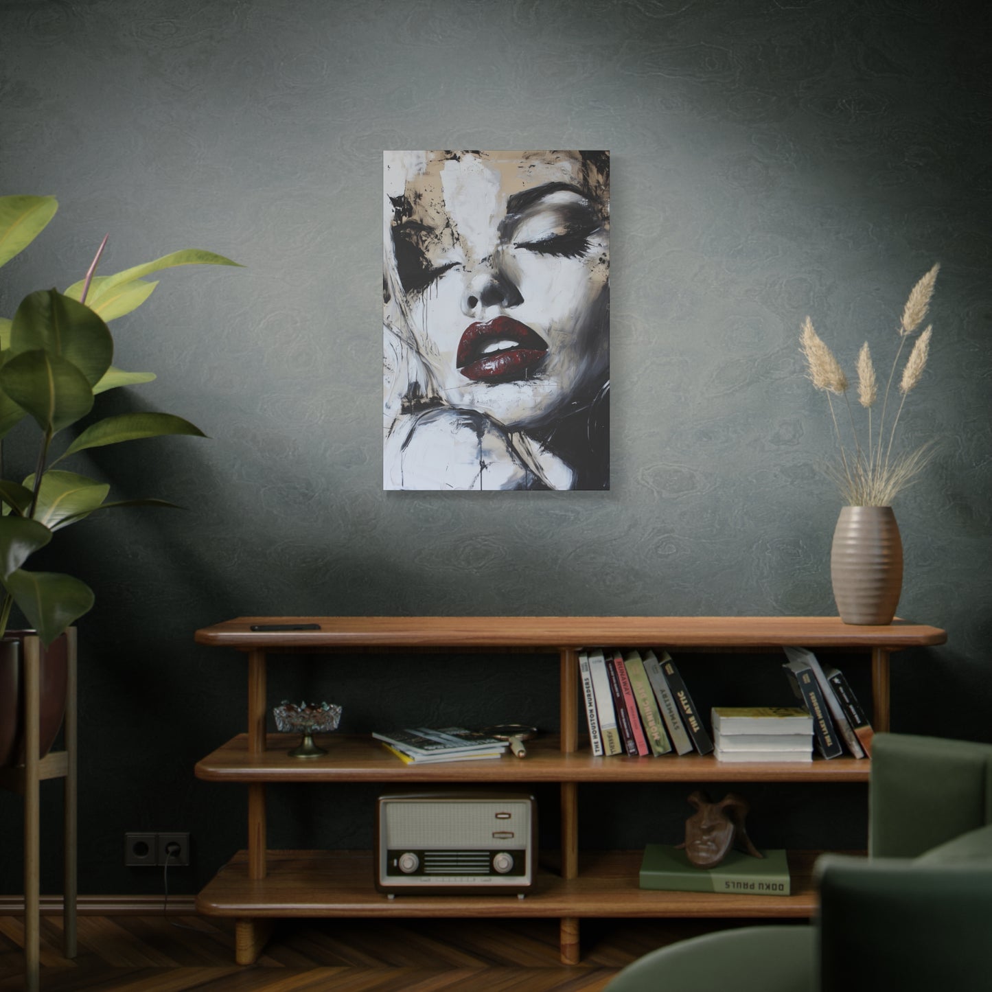 Gallery Wrapped Canvas, Guilt and Grit Adult Art Canvas, Erotic Pinup Art Canvas – Talia