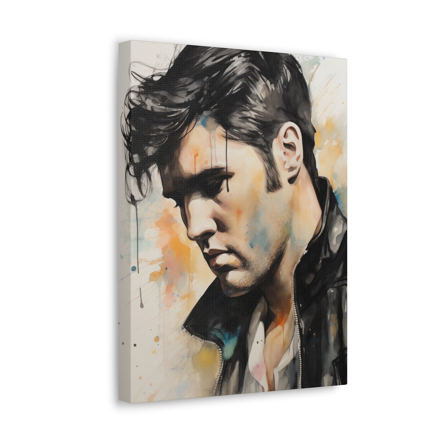 Gallery Wrapped Canvas, Celebrity Inspired, Pop Art Canvas – Elvis Also