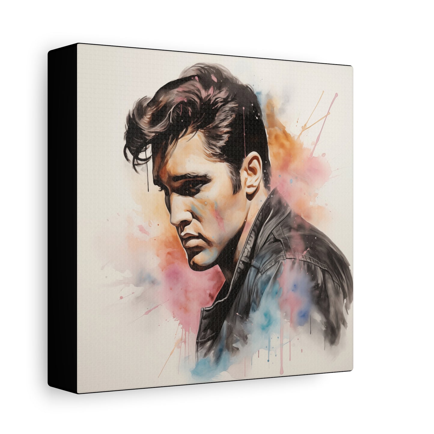 Gallery Wrapped Canvas, Celebrity Inspired, Pop Art Canvas – Elvis