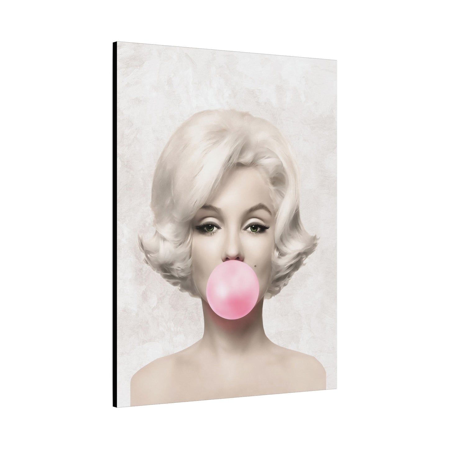 Gallery Wrapped Canvas, Marilyn Monroe Art Canvas, Celebrity Diva Art Canvas – Marilyn Monroe Bubblegum