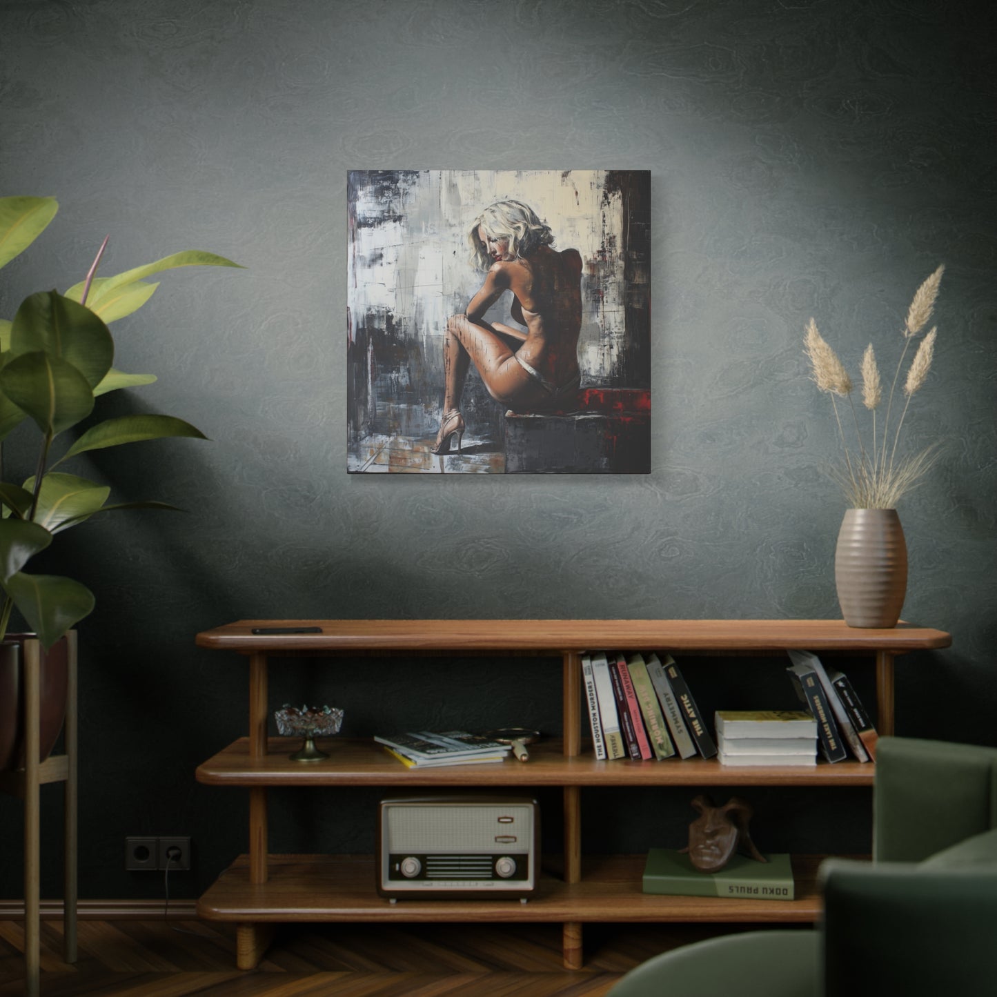 Gallery Wrapped Canvas, Guilt and Grit Adult Art Canvas, Erotic Pinup Art Canvas – Verona